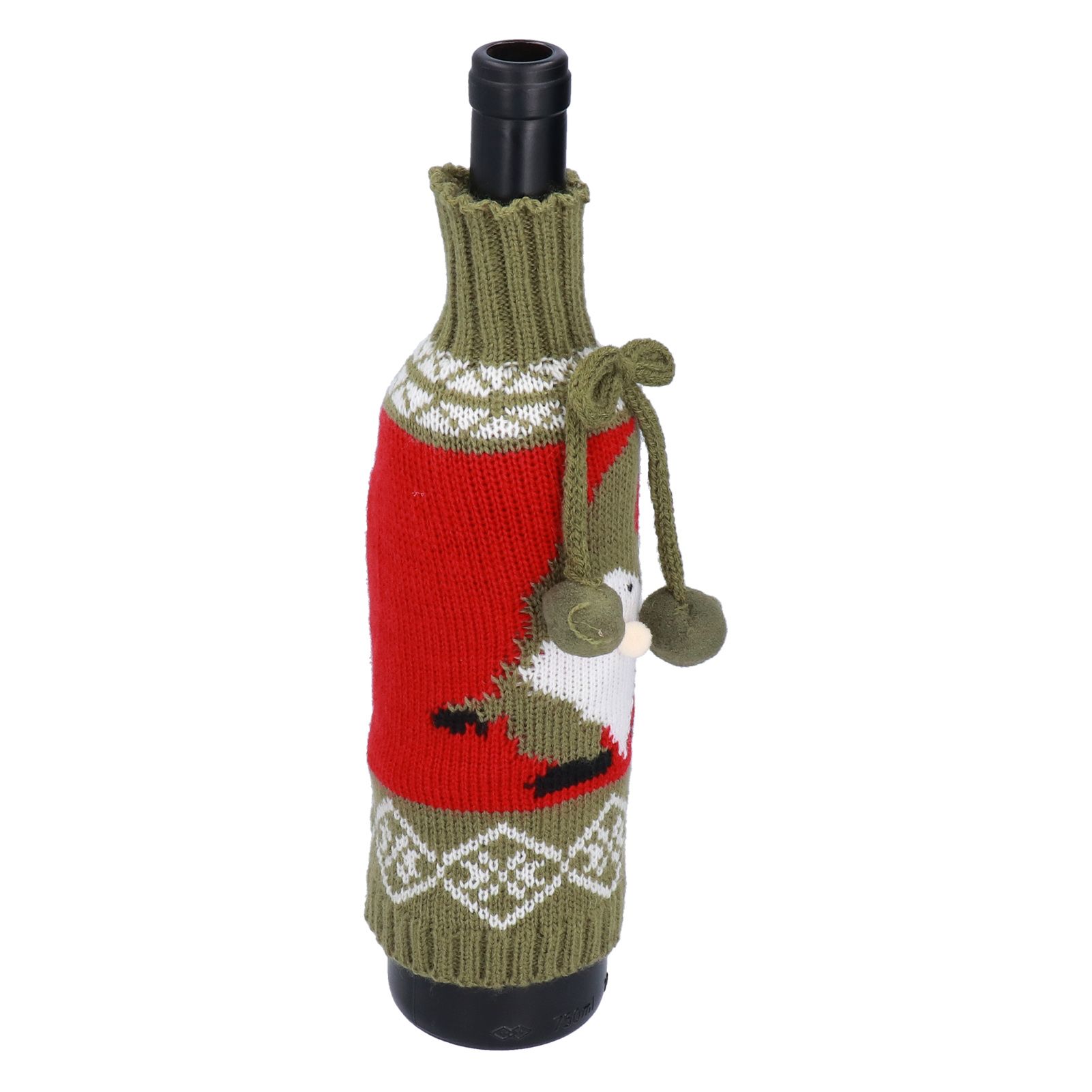 Knitted Wine Bottle Cover Bag Sleeve Home Decoration for Christmas Wedding view 7