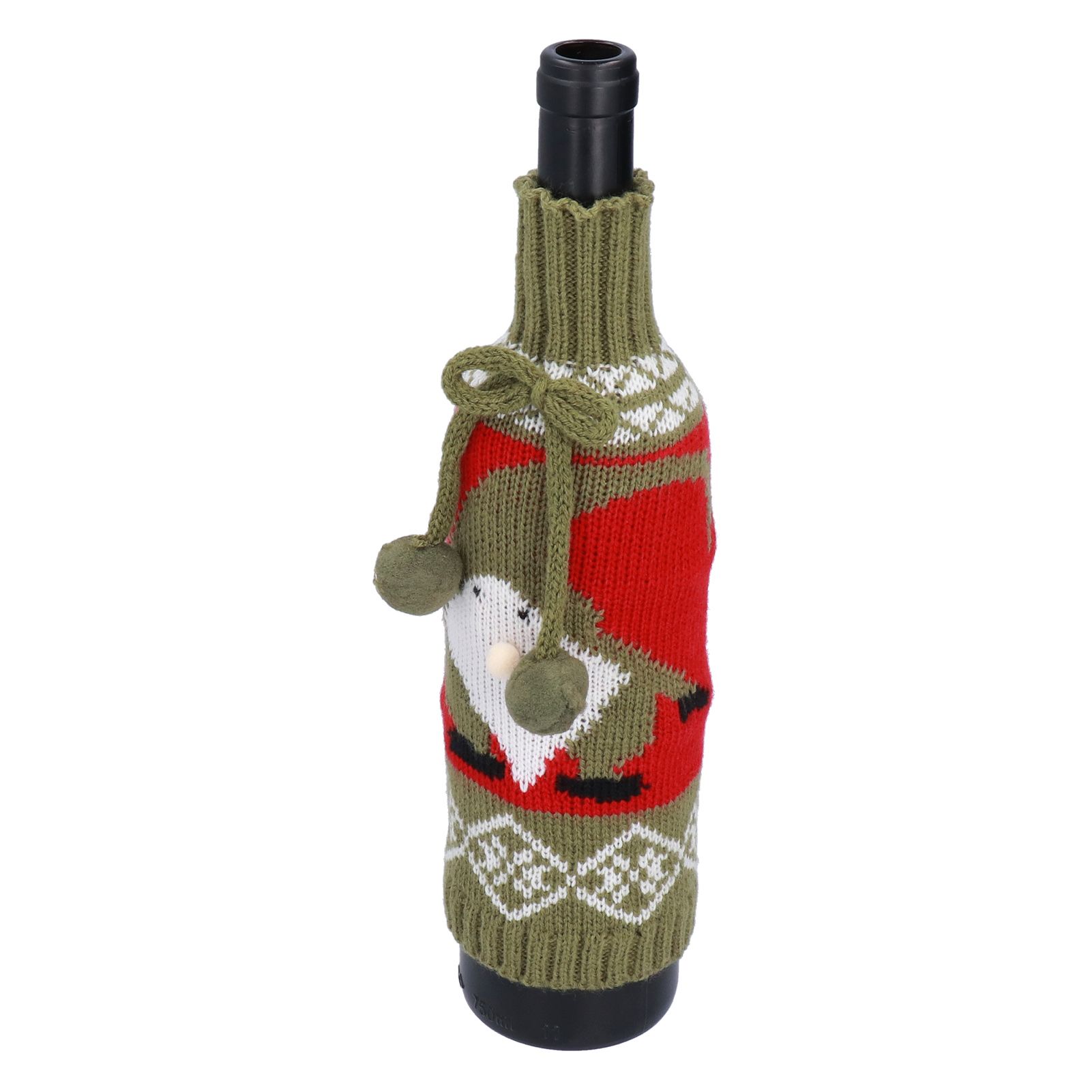 Knitted Wine Bottle Cover Bag Sleeve Home Decoration for Christmas Wedding view 8