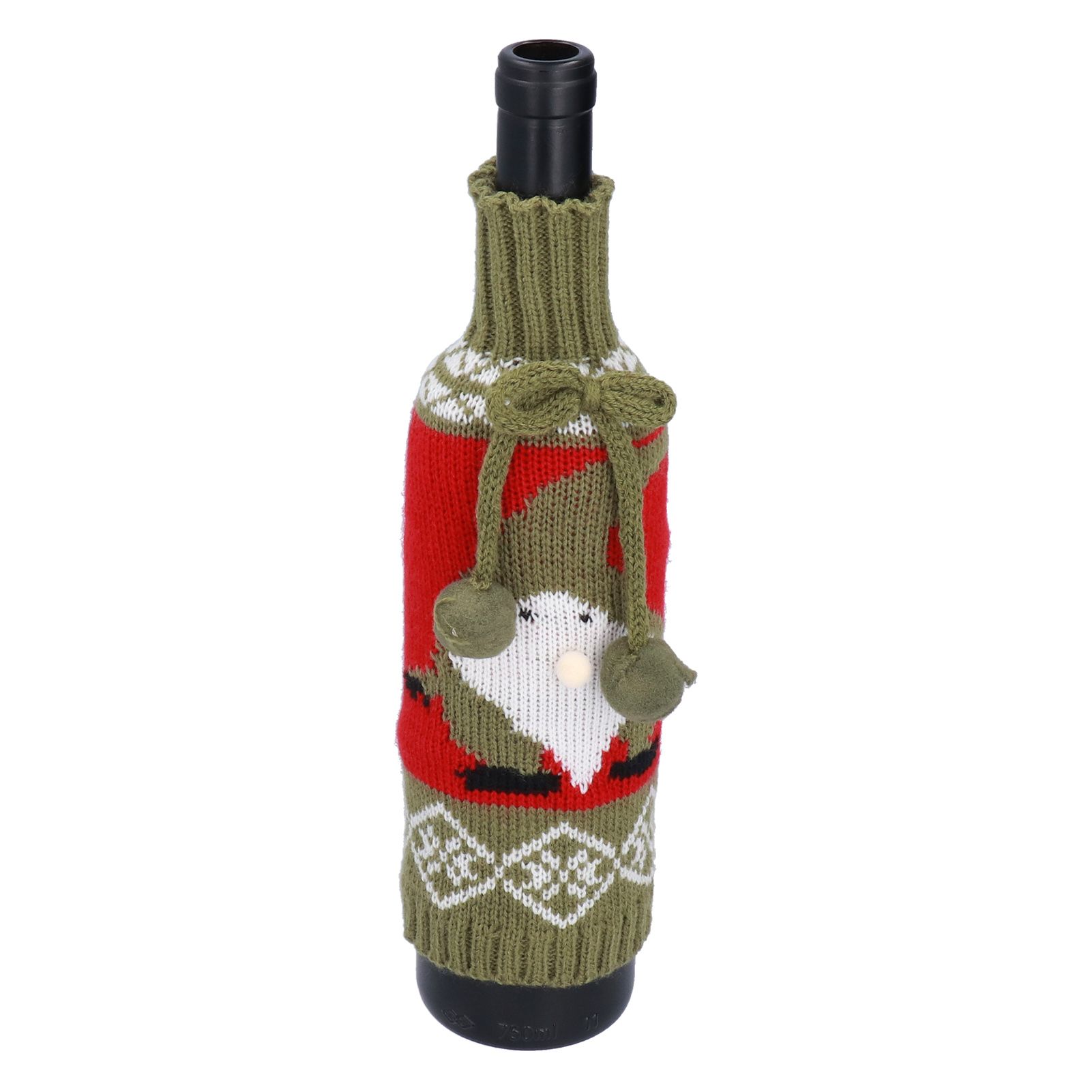 Knitted Wine Bottle Cover Bag Sleeve Home Decoration for Christmas Wedding view 9