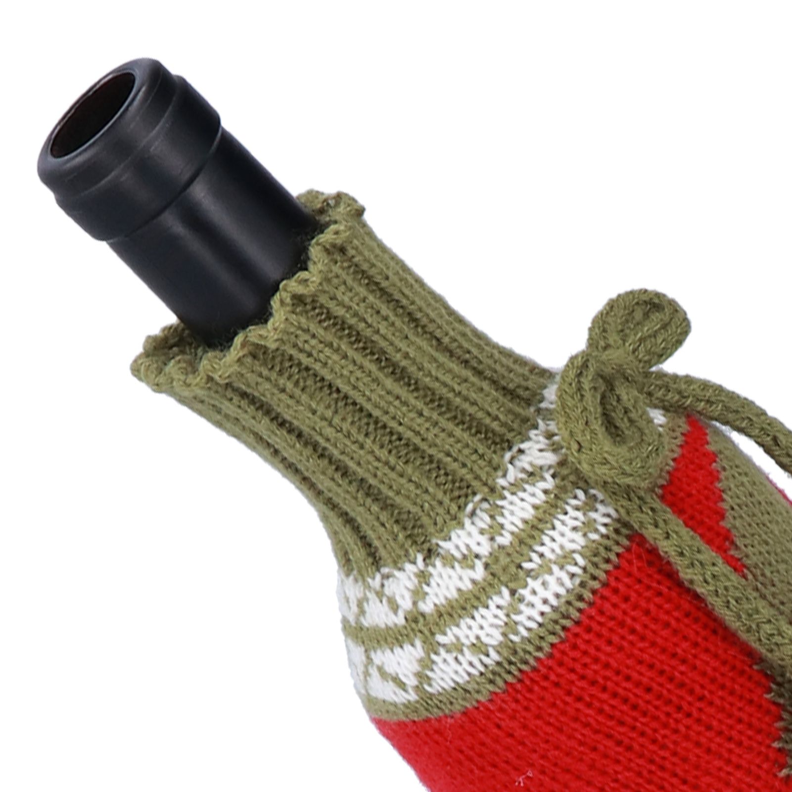 Knitted Wine Bottle Cover Bag Sleeve Home Decoration for Christmas Wedding view 13