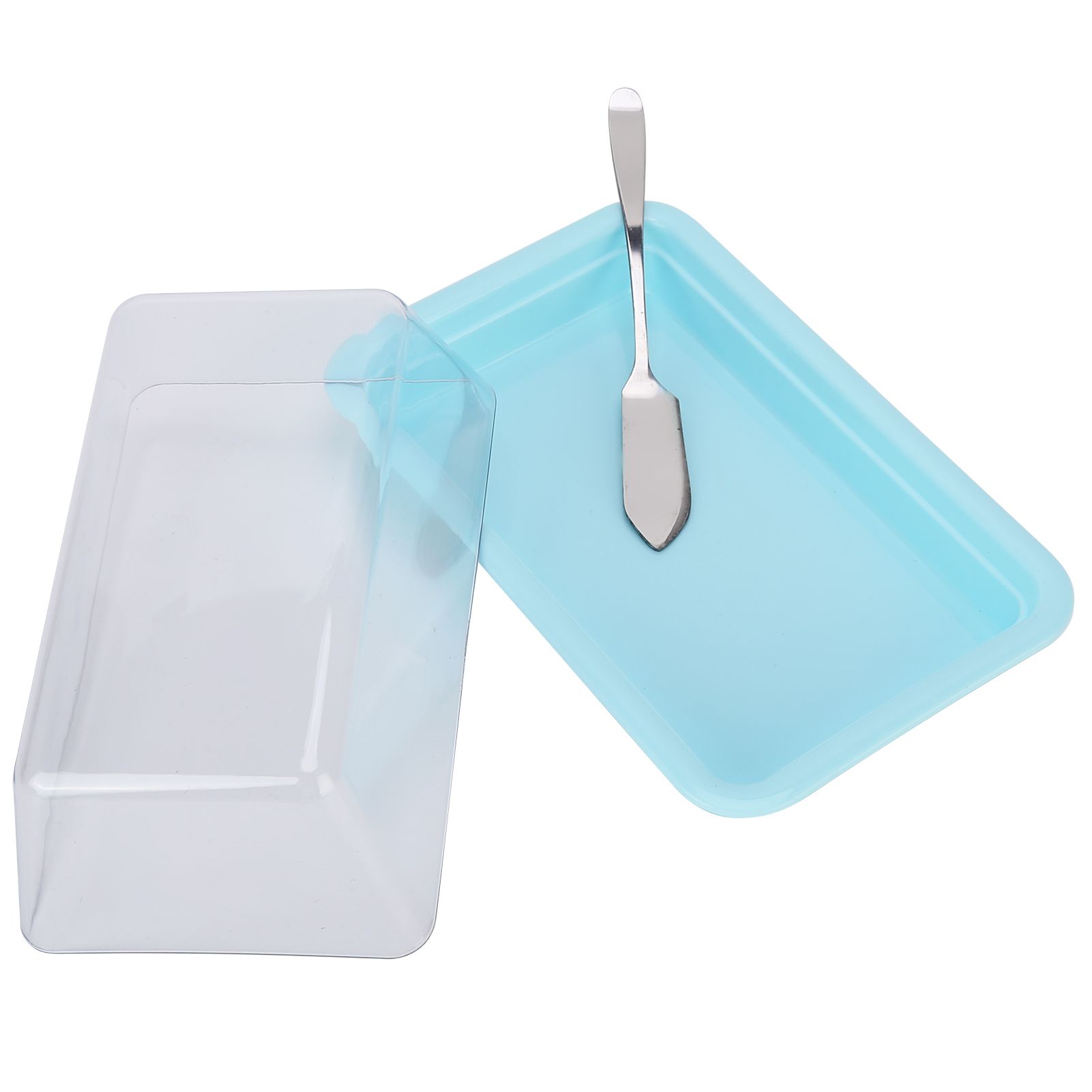 Rectangular Butter Cutting Box with Lid Portable Butter Storage Box for Home view 4