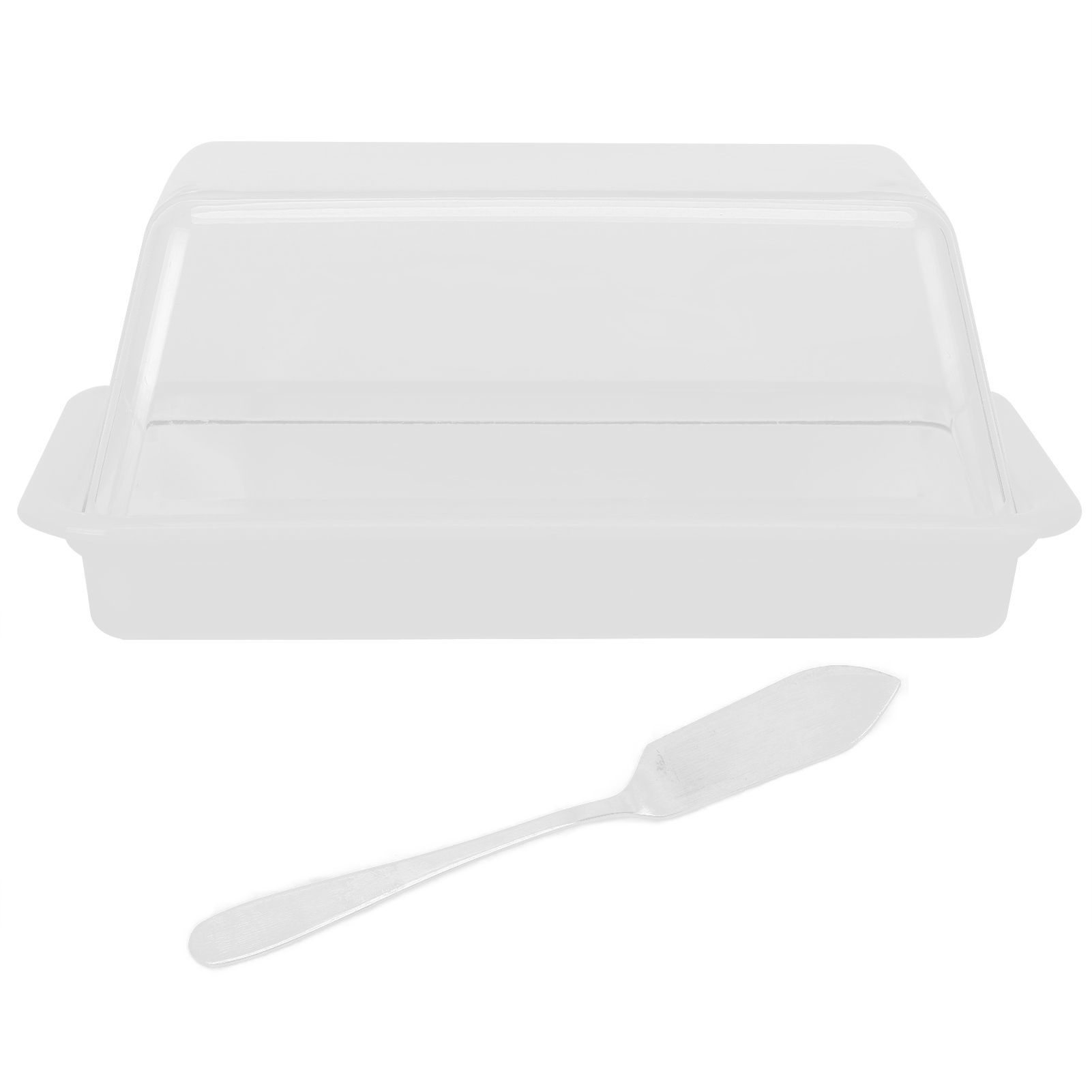 Rectangular Butter Cutting Box with Lid Portable Butter Storage Box for Home