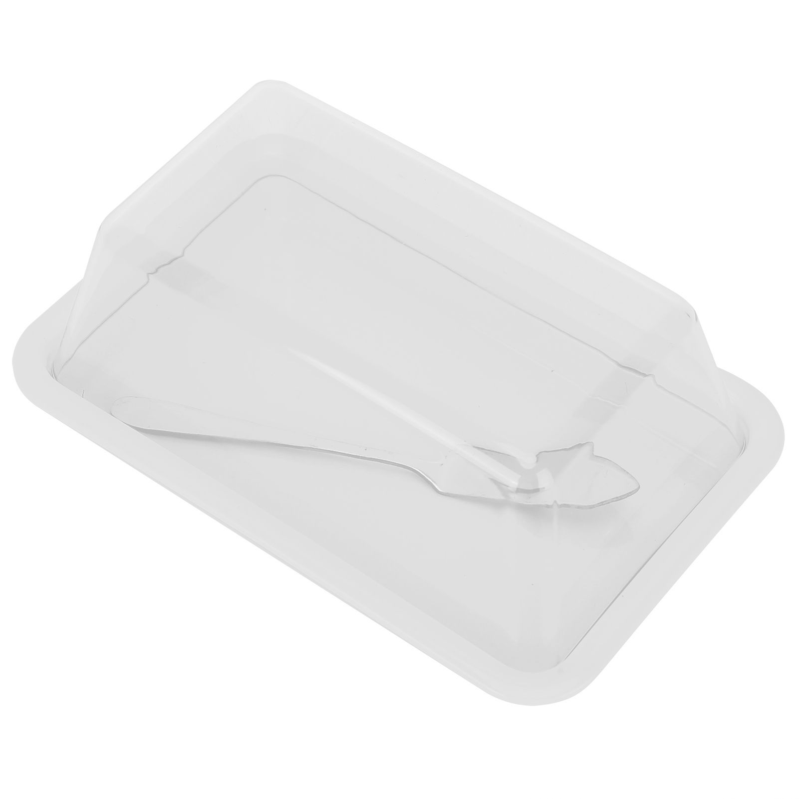 Rectangular Butter Cutting Box with Lid Portable Butter Storage Box for Home view 5