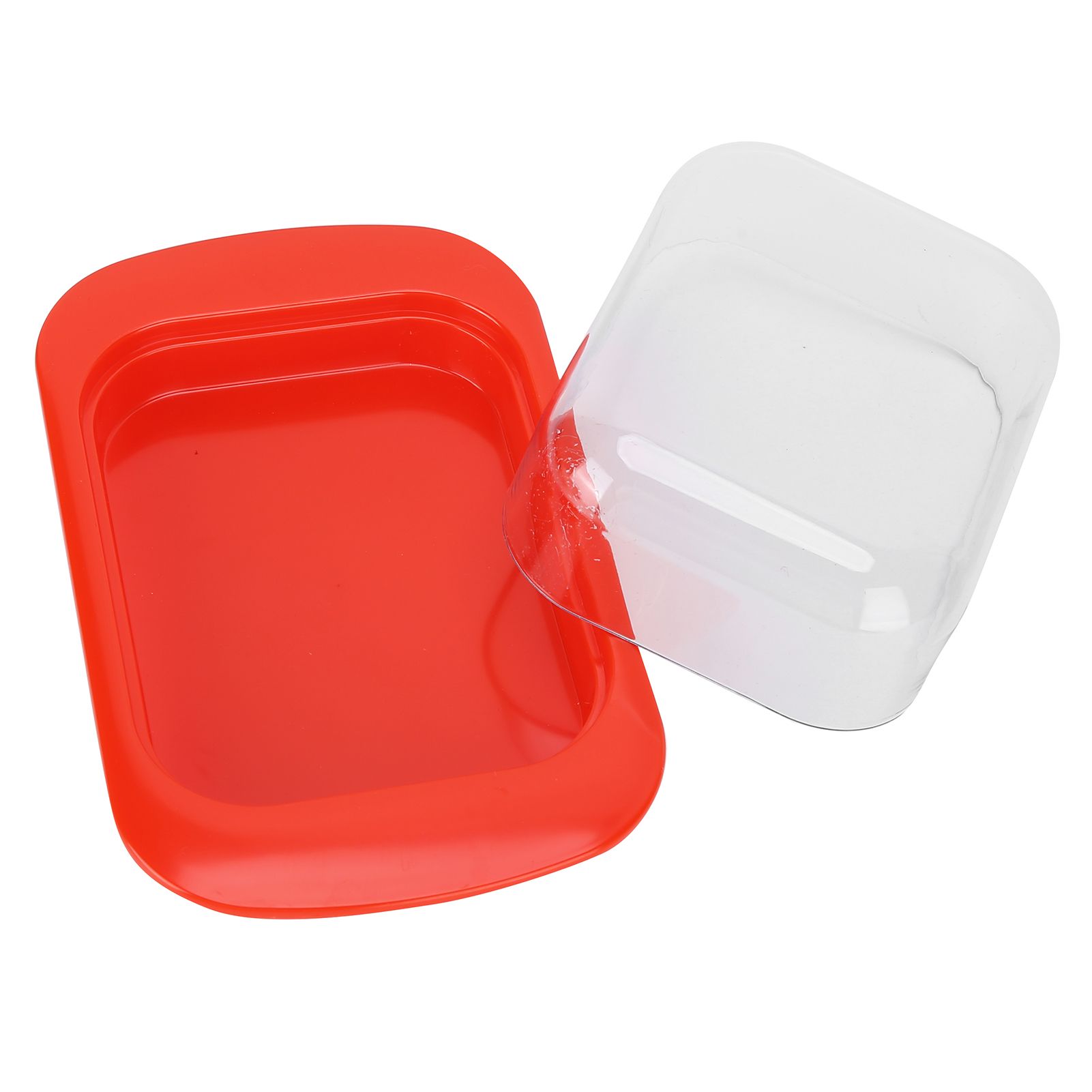 Wide Rectangular Butter Container with Lid Knife Portable Small Cheese Dish view 9