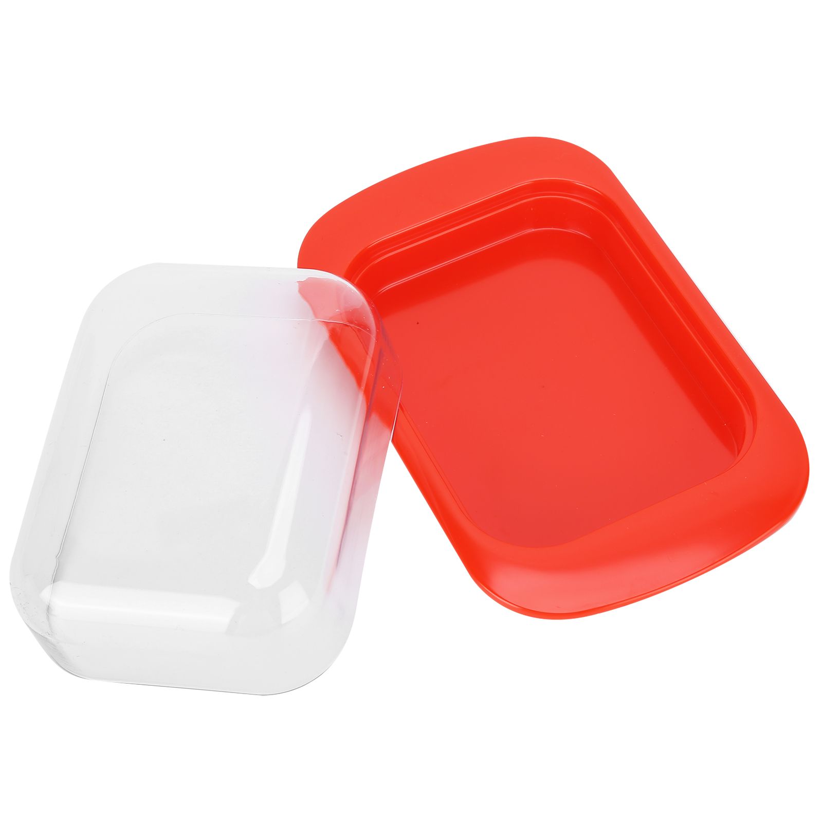 Wide Rectangular Butter Container with Lid Knife Portable Small Cheese Dish view 10