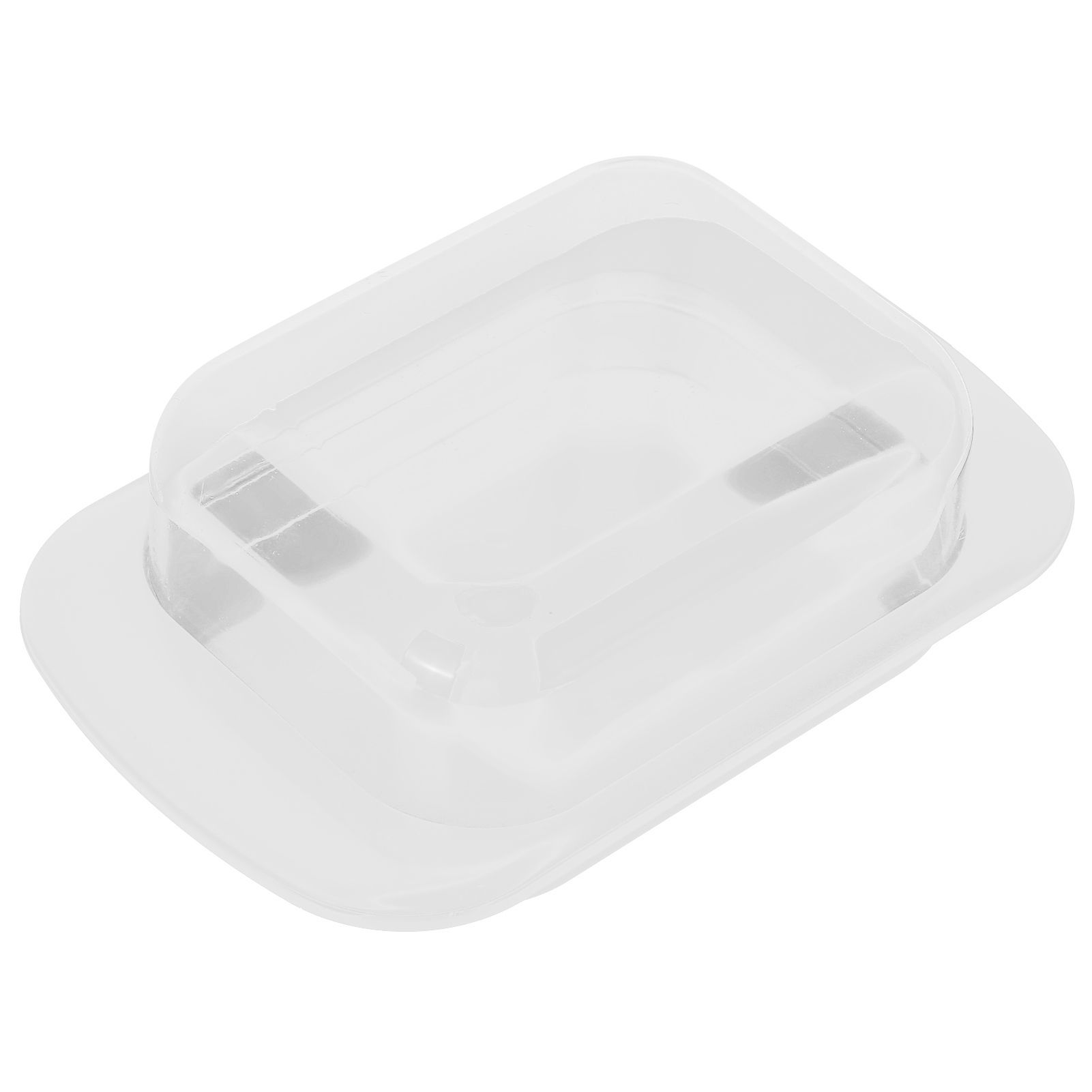 Wide Rectangular Butter Container with Lid Knife Portable Small Cheese Dish view 6