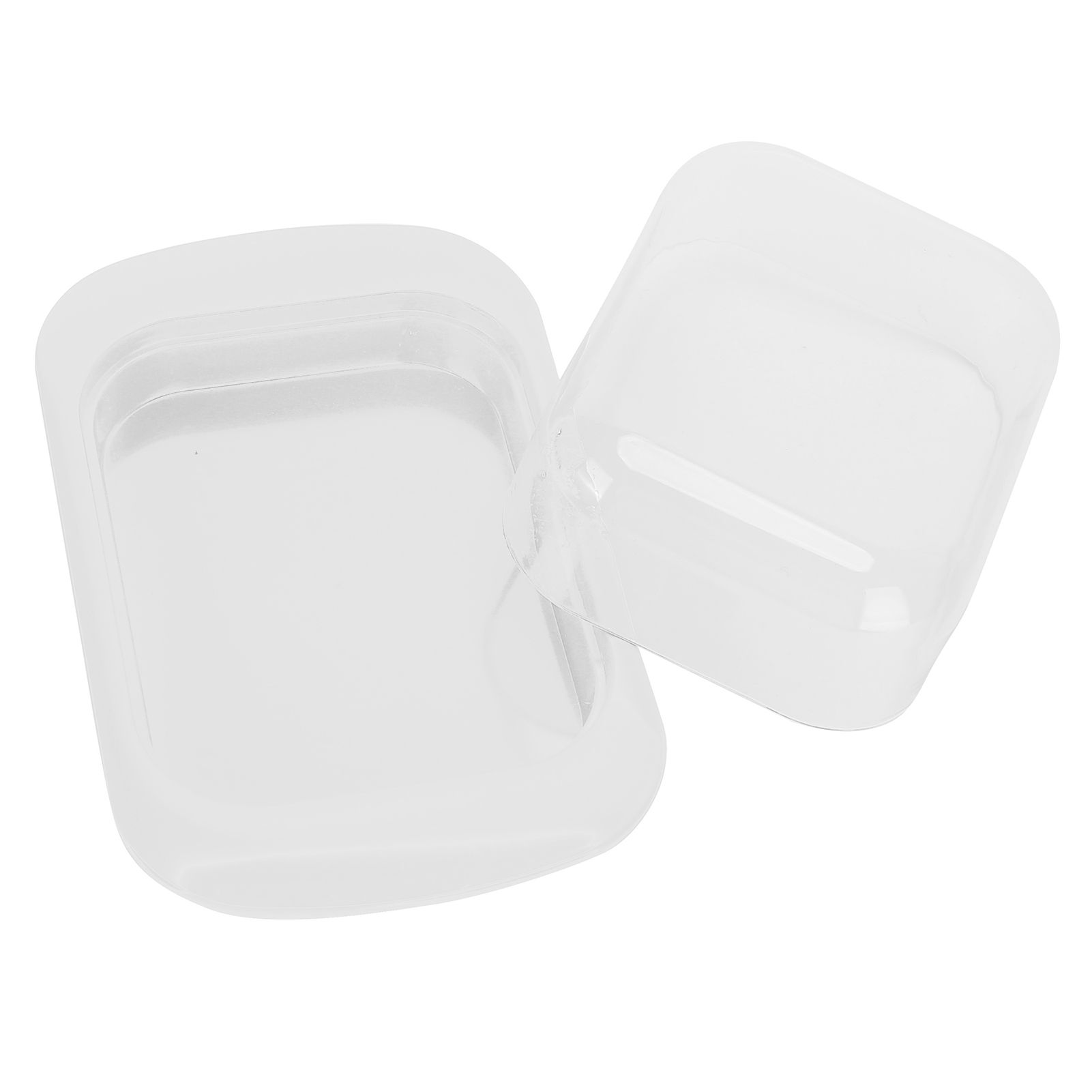 Wide Rectangular Butter Container with Lid Knife Portable Small Cheese Dish view 9