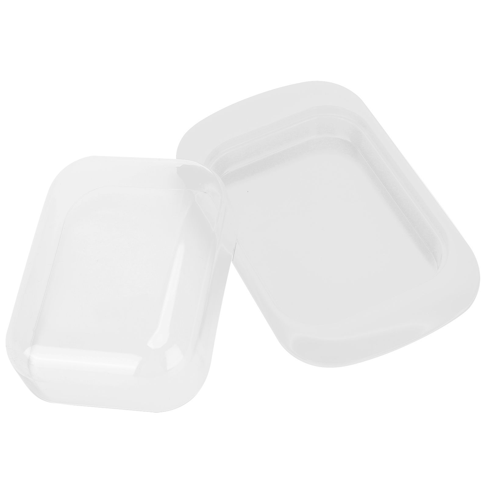 Wide Rectangular Butter Container with Lid Knife Portable Small Cheese Dish view 10