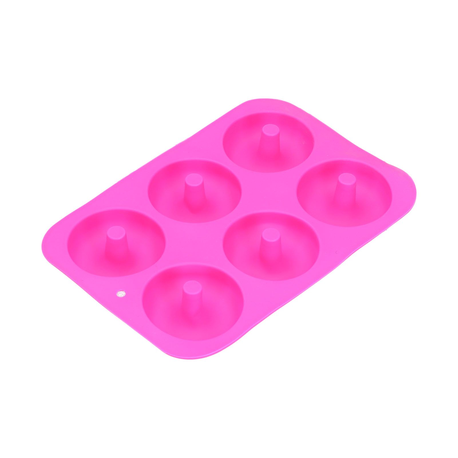 Donut Baking Pans 6 Grid Silicone Non Stick Donut Moulders for DIY Baking Lovers view 3