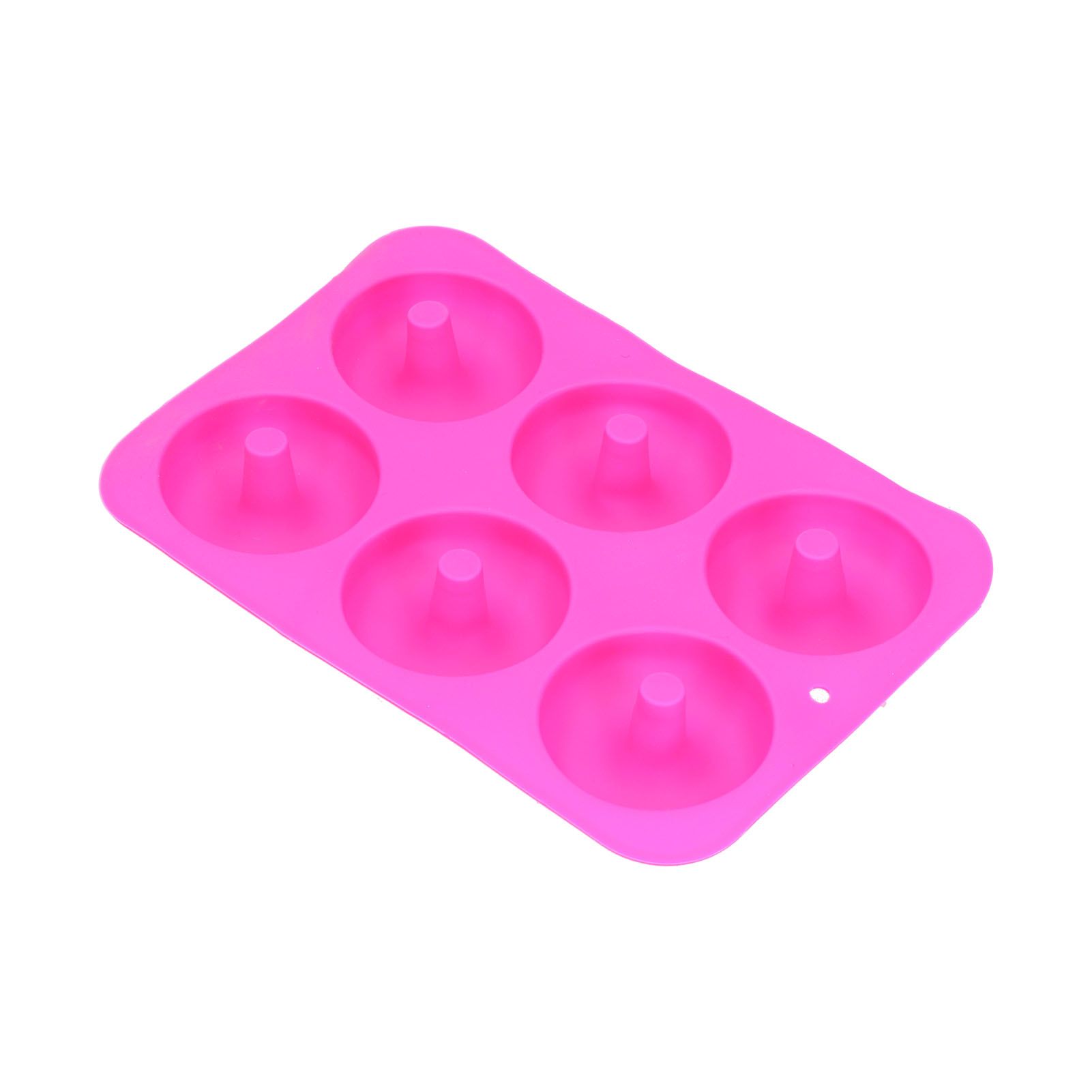 Donut Baking Pans 6 Grid Silicone Non Stick Donut Moulders for DIY Baking Lovers view 5