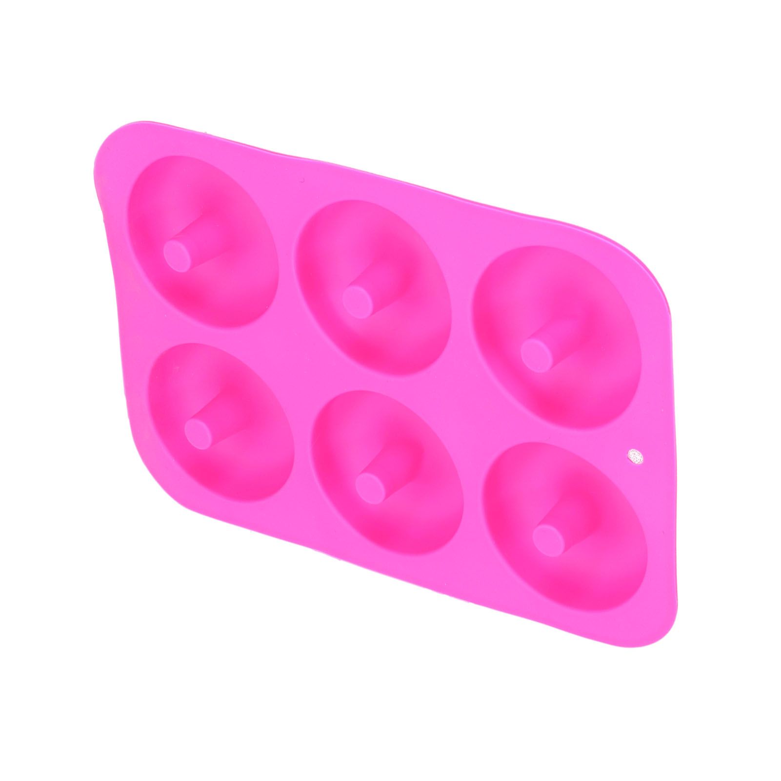 Donut Baking Pans 6 Grid Silicone Non Stick Donut Moulders for DIY Baking Lovers view 10