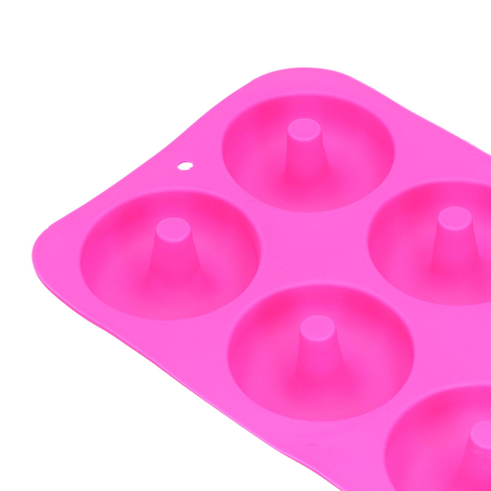 Donut Baking Pans 6 Grid Silicone Non Stick Donut Moulders for DIY Baking Lovers view 14