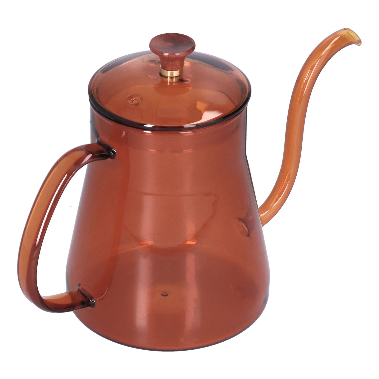 Coffee Kettle Glass Coffee Pot 600ML Coffee Drip Kettle Long Nozzle Kettle for view 7