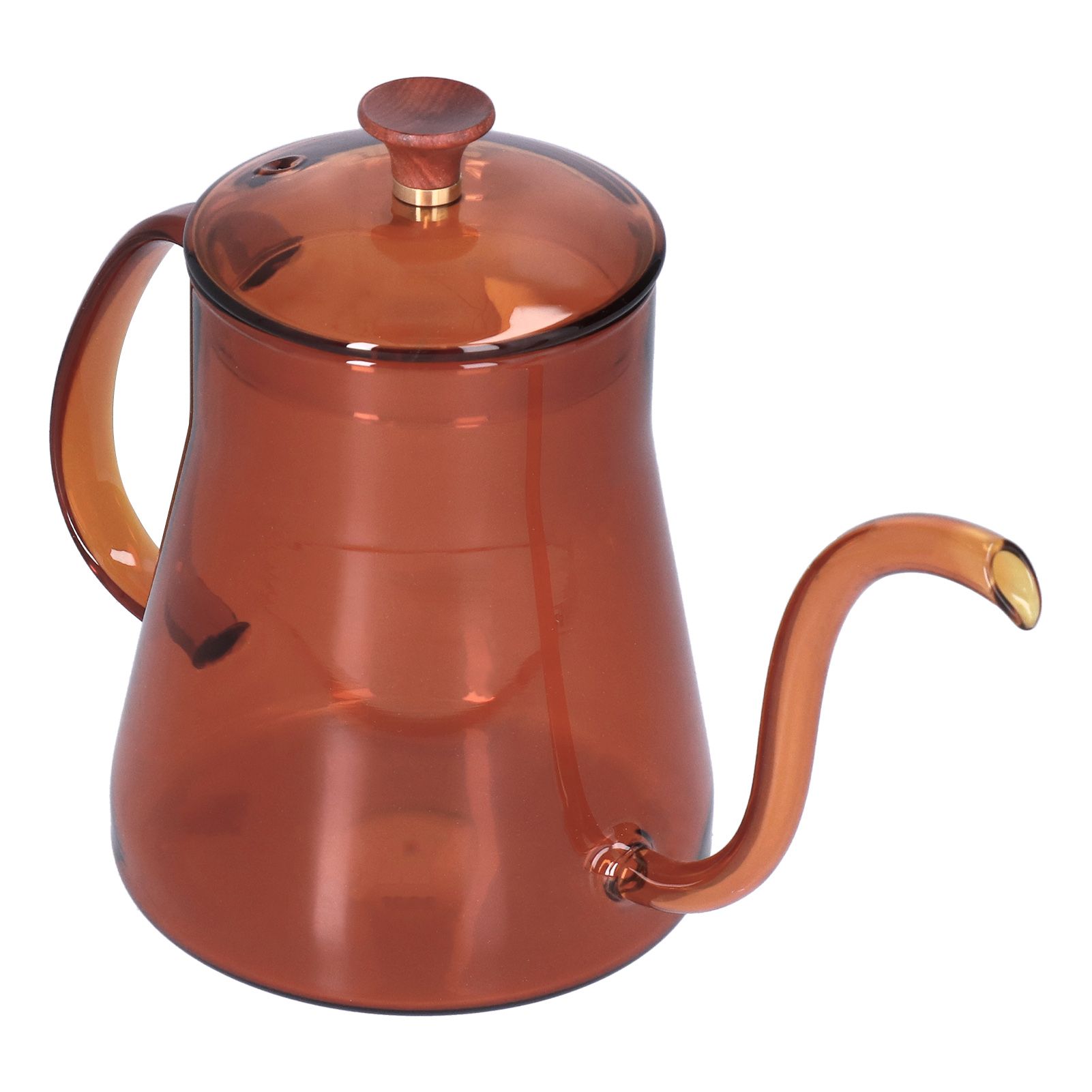 Coffee Kettle Glass Coffee Pot 600ML Coffee Drip Kettle Long Nozzle Kettle for view 9