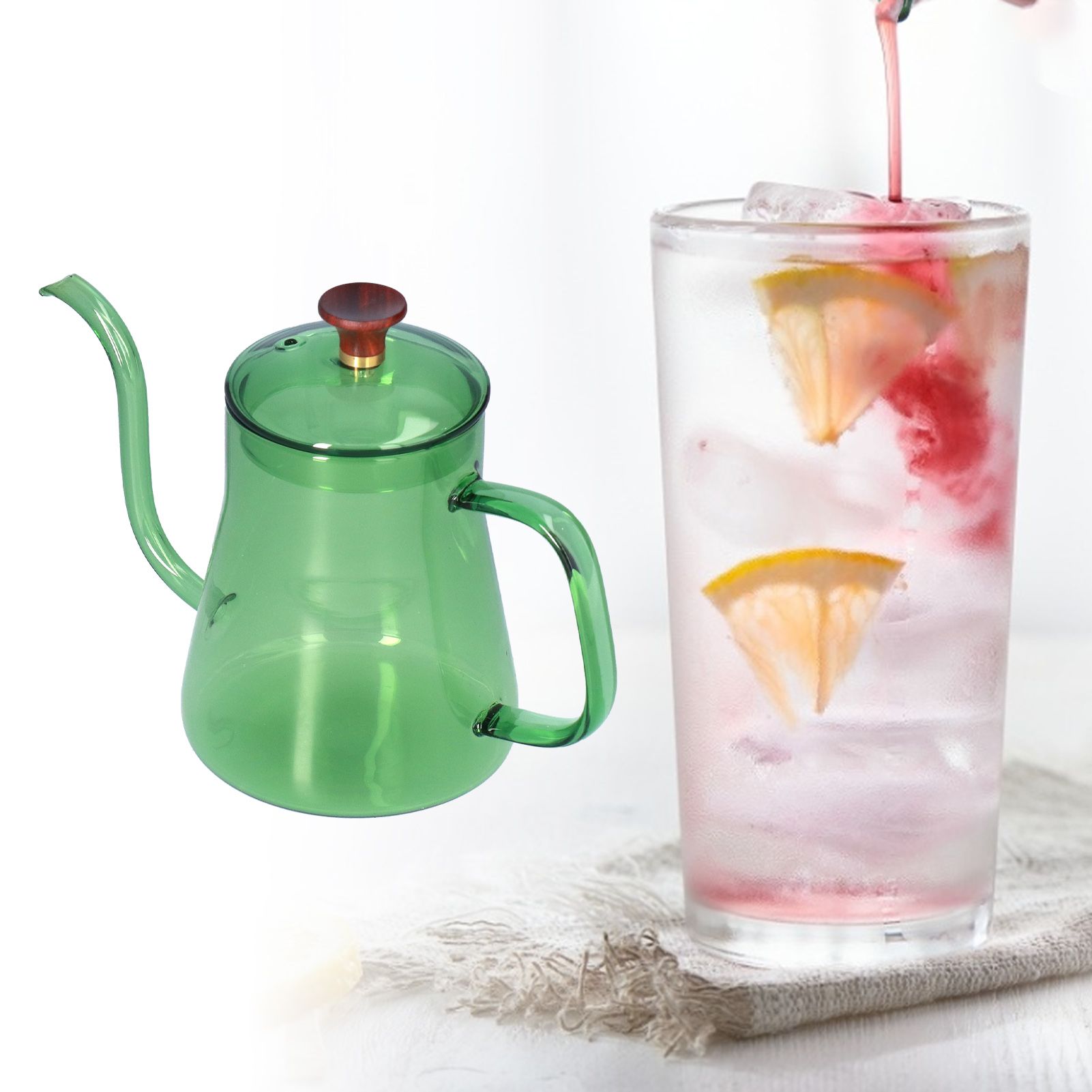 Long Spout Kettle Large Capacity Heat Resistant Easy to Clean Long Mouth view 11