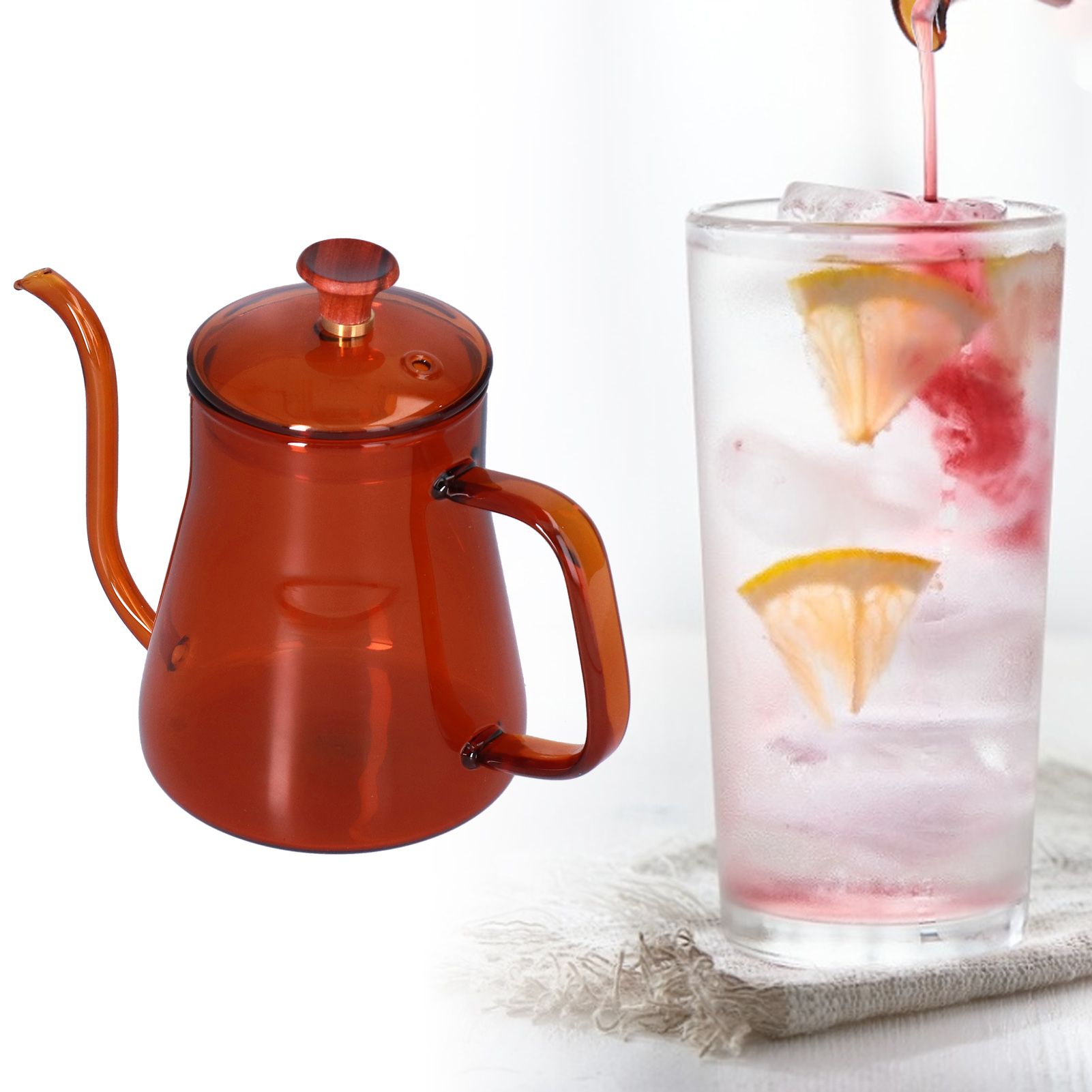 Long Spout Kettle Large Capacity Heat Resistant Easy to Clean Long Mouth view 11