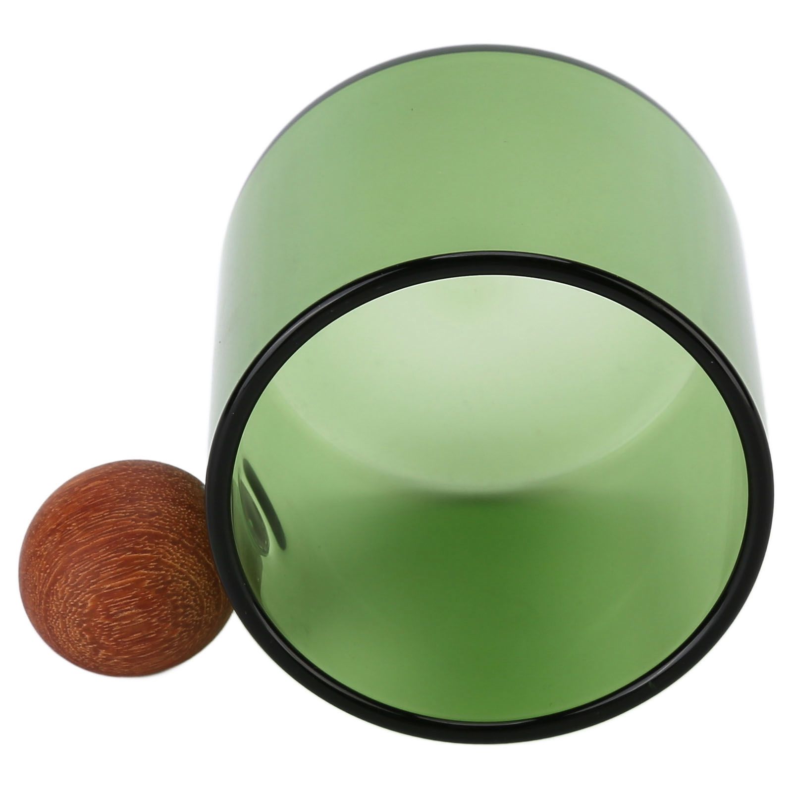 Glass Coffee Cup Clear Heatproof Glass Coffee Mug with Wooden Ball Handle for view 9