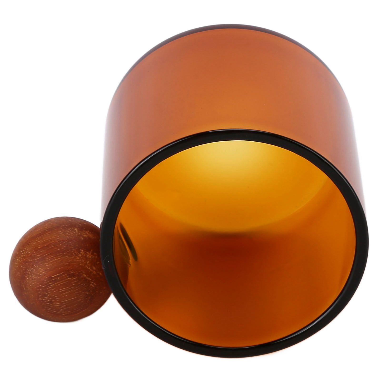 Glass Coffee Cup Clear Heatproof Glass Coffee Mug with Wooden Ball Handle for view 7