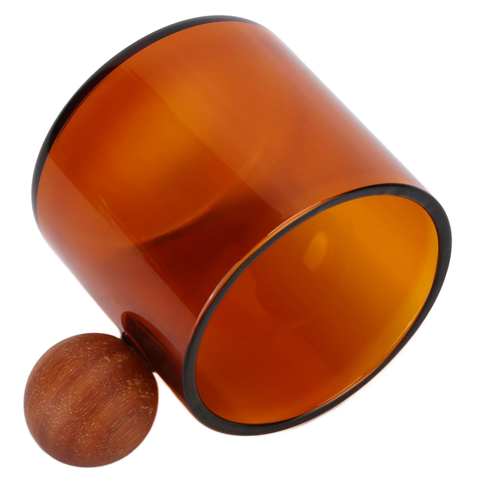 Glass Coffee Cup Clear Heatproof Glass Coffee Mug with Wooden Ball Handle for view 8