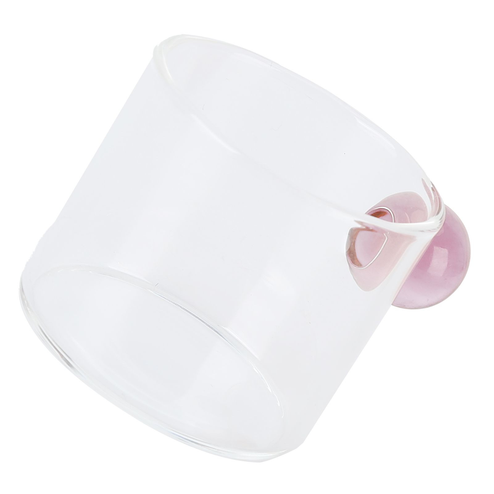 Teacup Glass Mug Transparent Heat Resistant Glass Coffee Cup with Ball Handle view 8