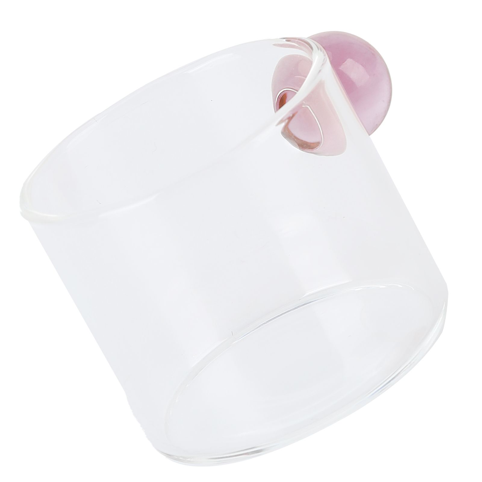 Teacup Glass Mug Transparent Heat Resistant Glass Coffee Cup with Ball Handle view 9
