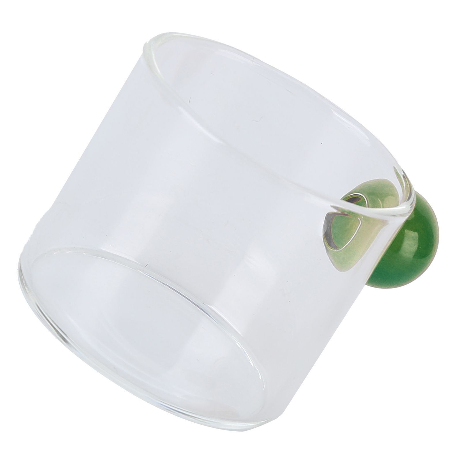 Teacup Glass Mug Transparent Heat Resistant Glass Coffee Cup with Ball Handle view 8