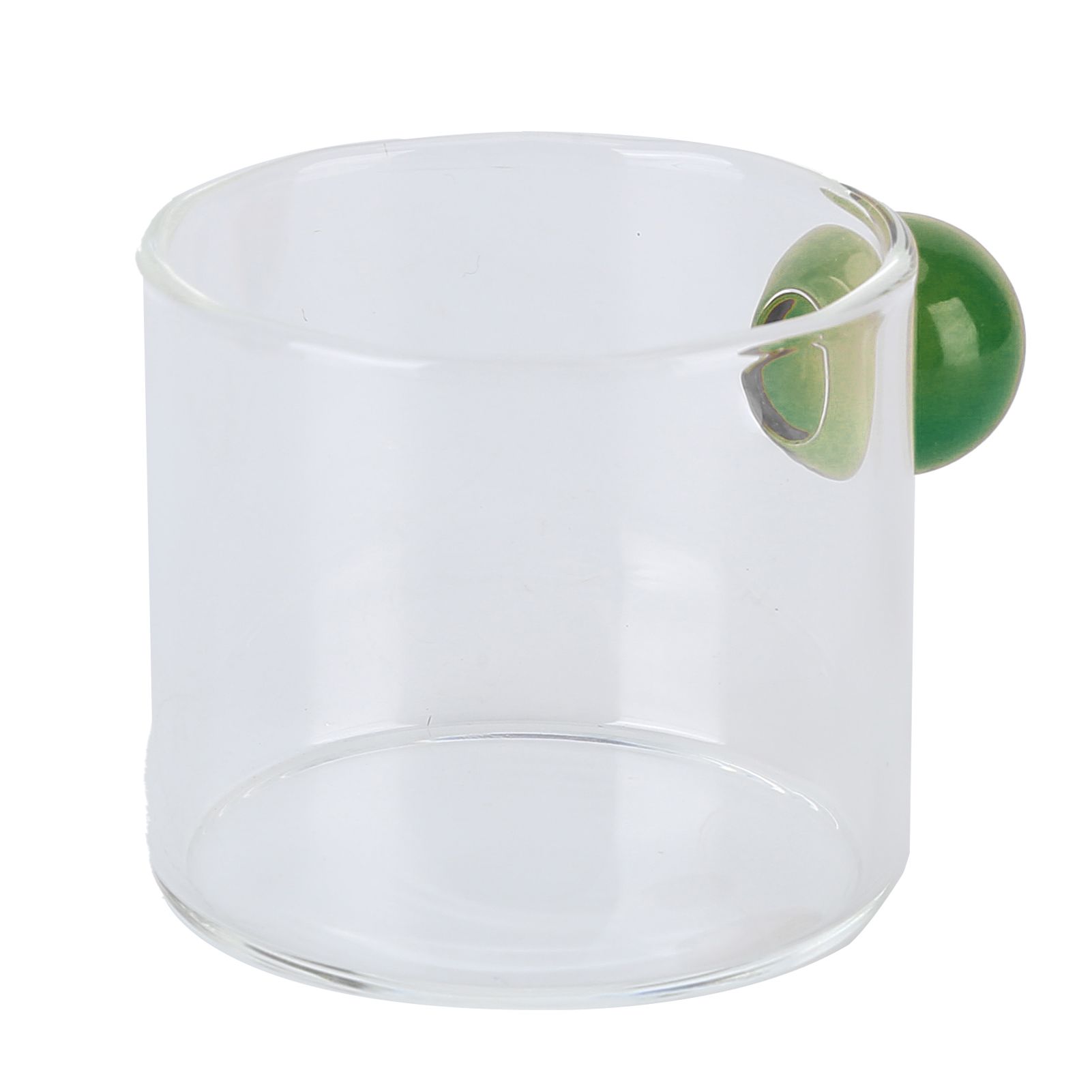 Teacup Glass Mug Transparent Heat Resistant Glass Coffee Cup with Ball Handle view 10