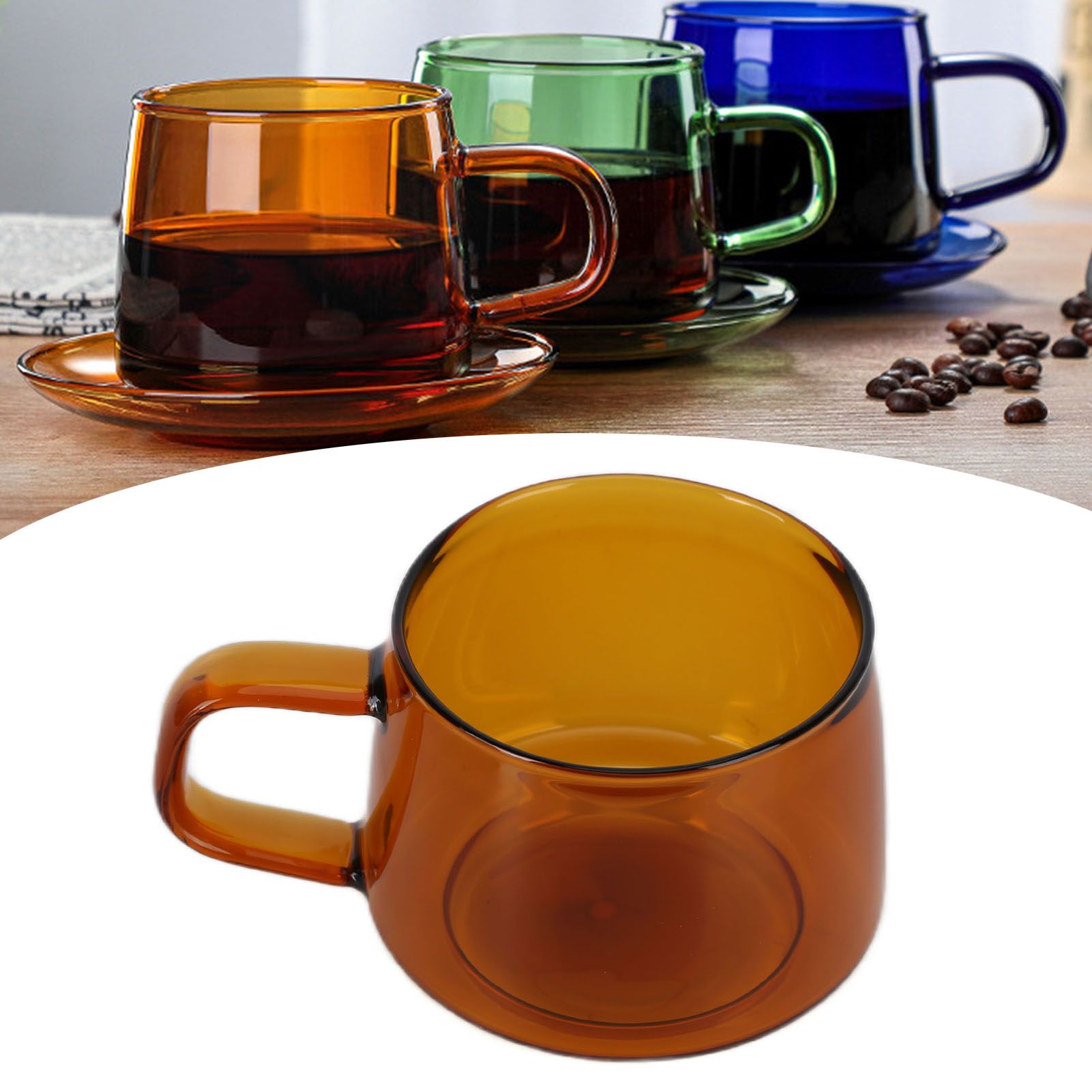 Transparent Coffee Cup 250ML Borosilicate Cup Glass Tea Water Milk Mug with view 11