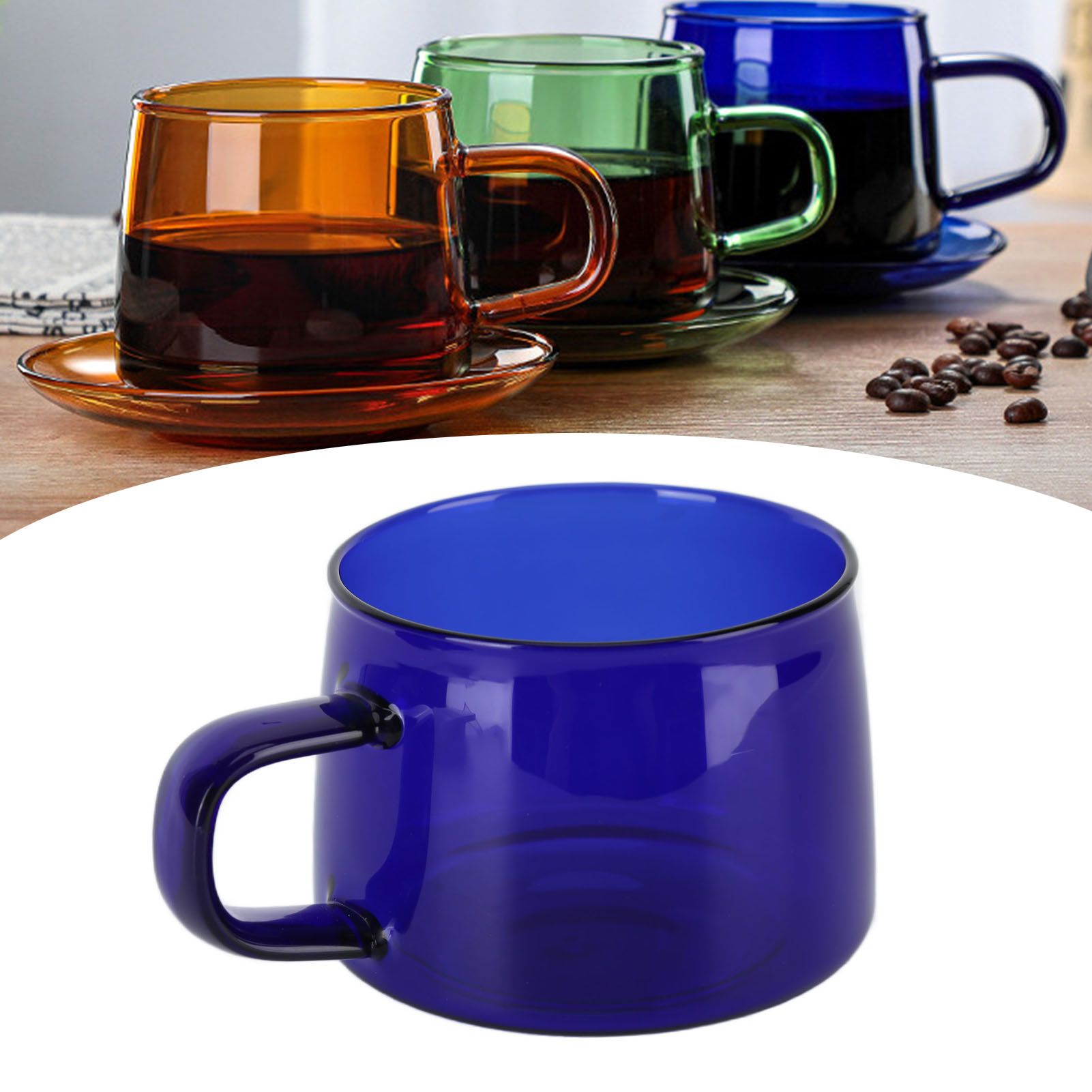 Transparent Coffee Cup 250ML Borosilicate Cup Glass Tea Water Milk Mug with view 12