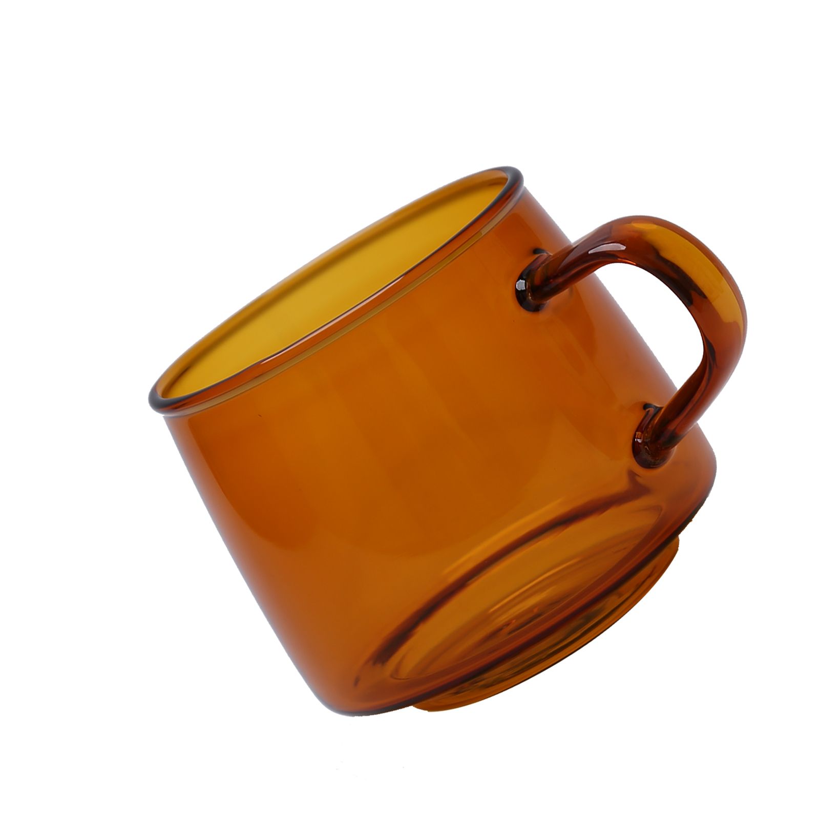 350ml Glass Coffee Cup Crystal Coffee Mug with Handle High Temperature view 4