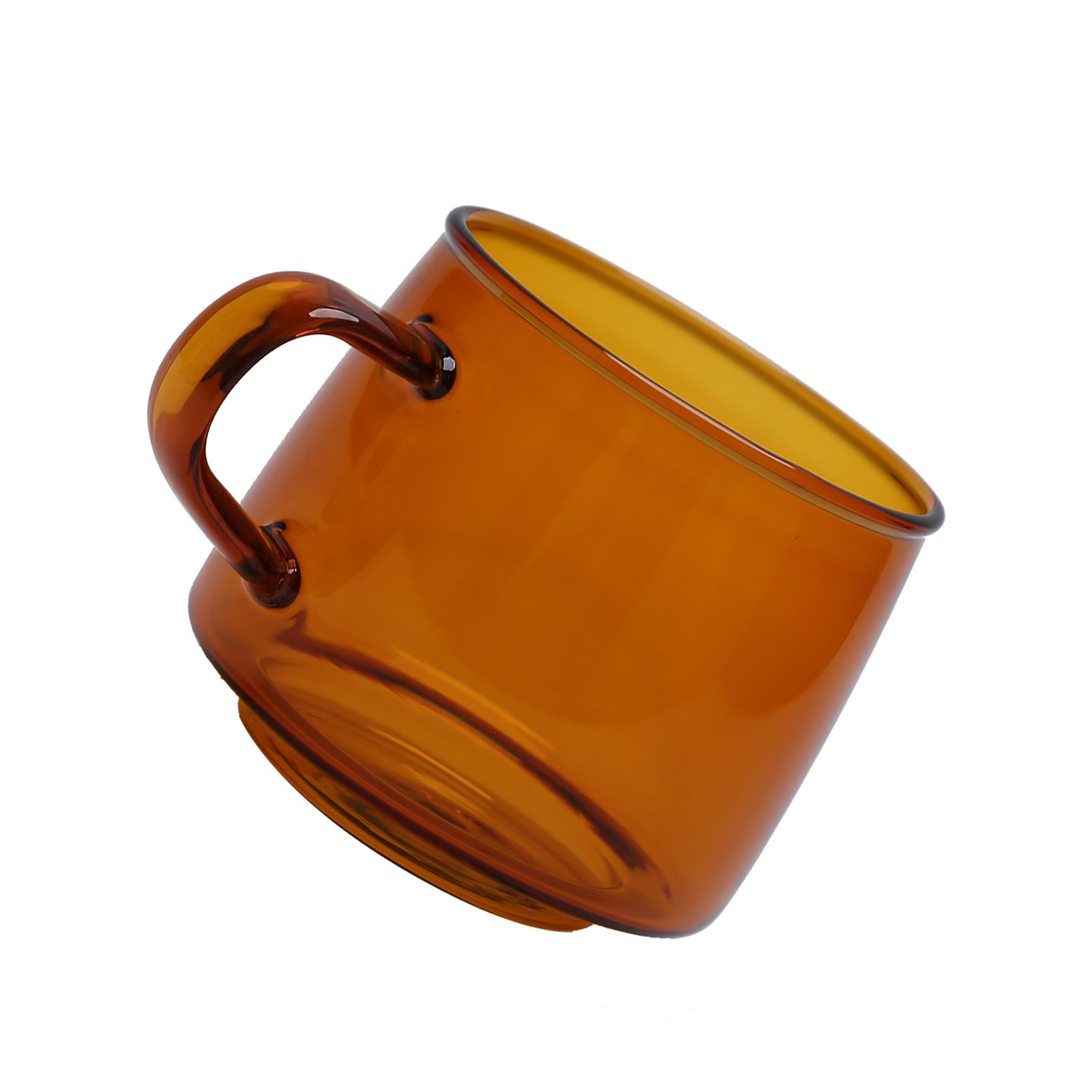 350ml Glass Coffee Cup Crystal Coffee Mug with Handle High Temperature view 5