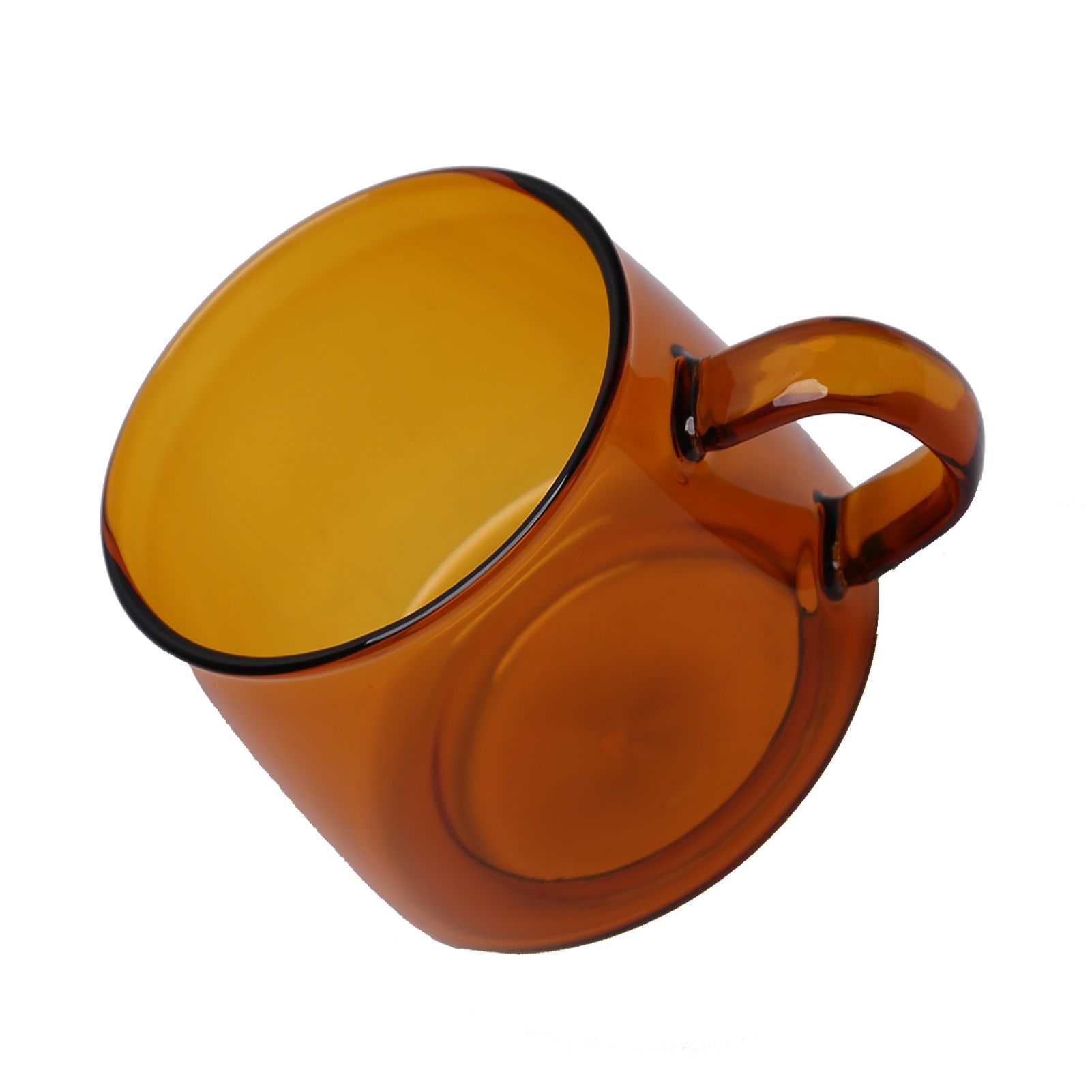 350ml Glass Coffee Cup Crystal Coffee Mug with Handle High Temperature view 8
