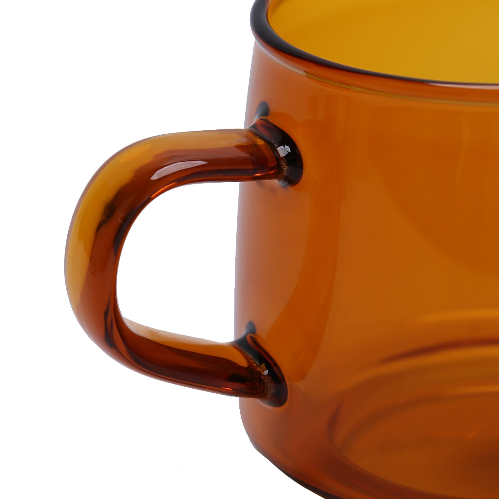 350ml Glass Coffee Cup Crystal Coffee Mug with Handle High Temperature view 14