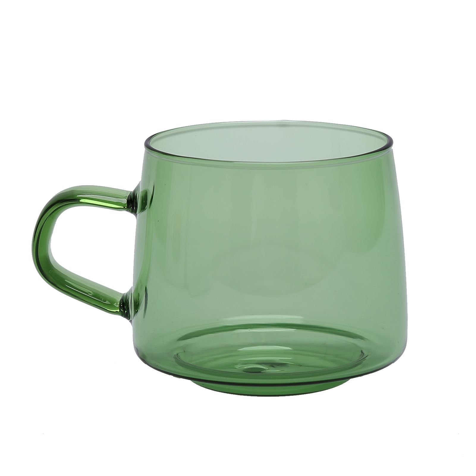 350ml Glass Coffee Cup Crystal Coffee Mug with Handle High Temperature