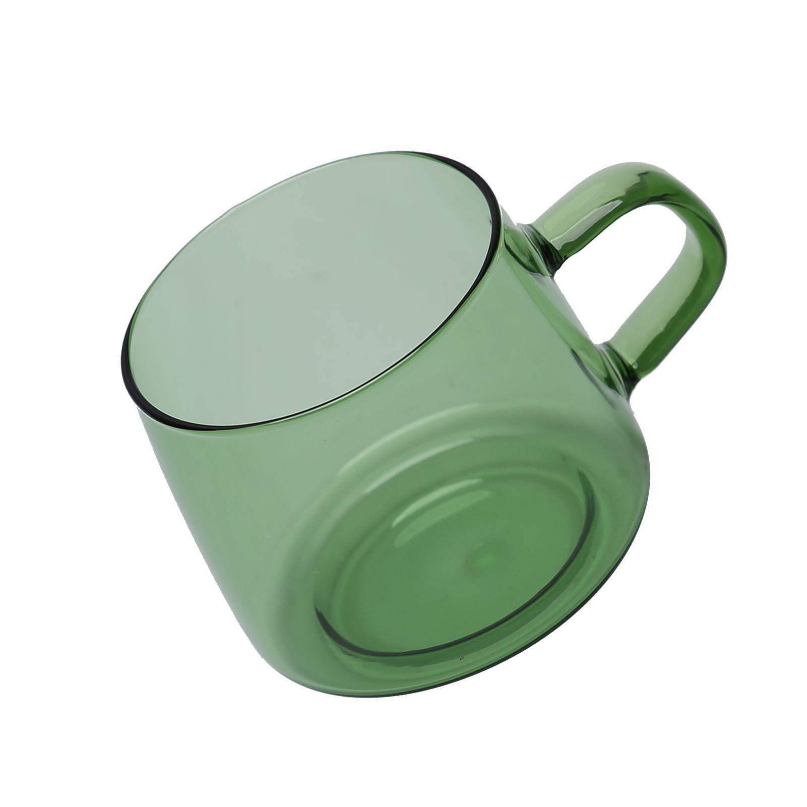 350ml Glass Coffee Cup Crystal Coffee Mug with Handle High Temperature view 6