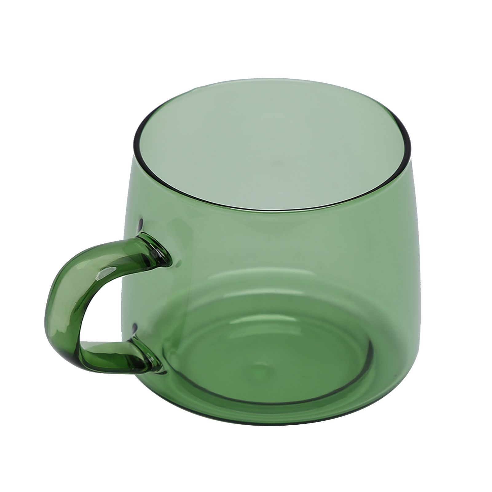 350ml Glass Coffee Cup Crystal Coffee Mug with Handle High Temperature view 7