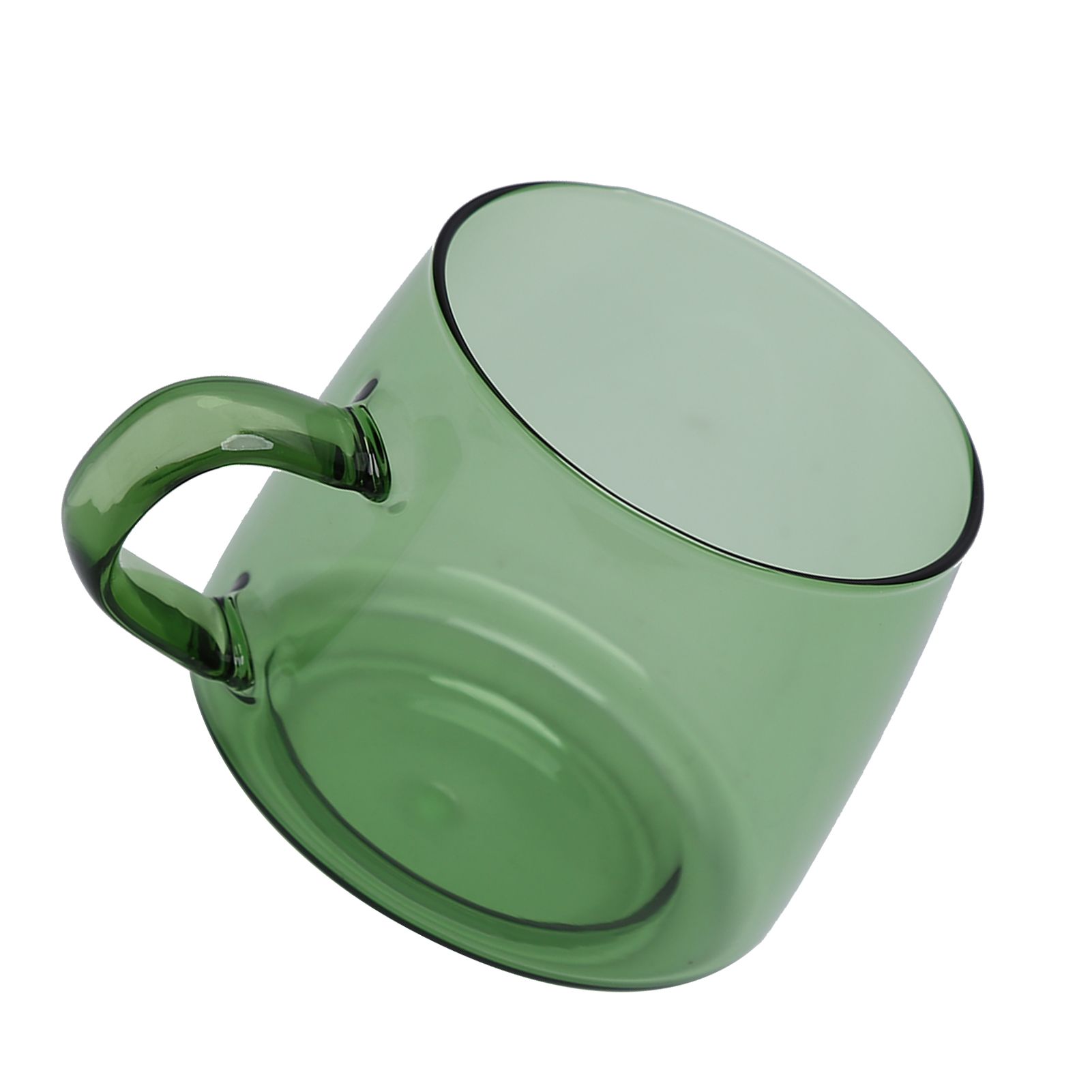 350ml Glass Coffee Cup Crystal Coffee Mug with Handle High Temperature view 8