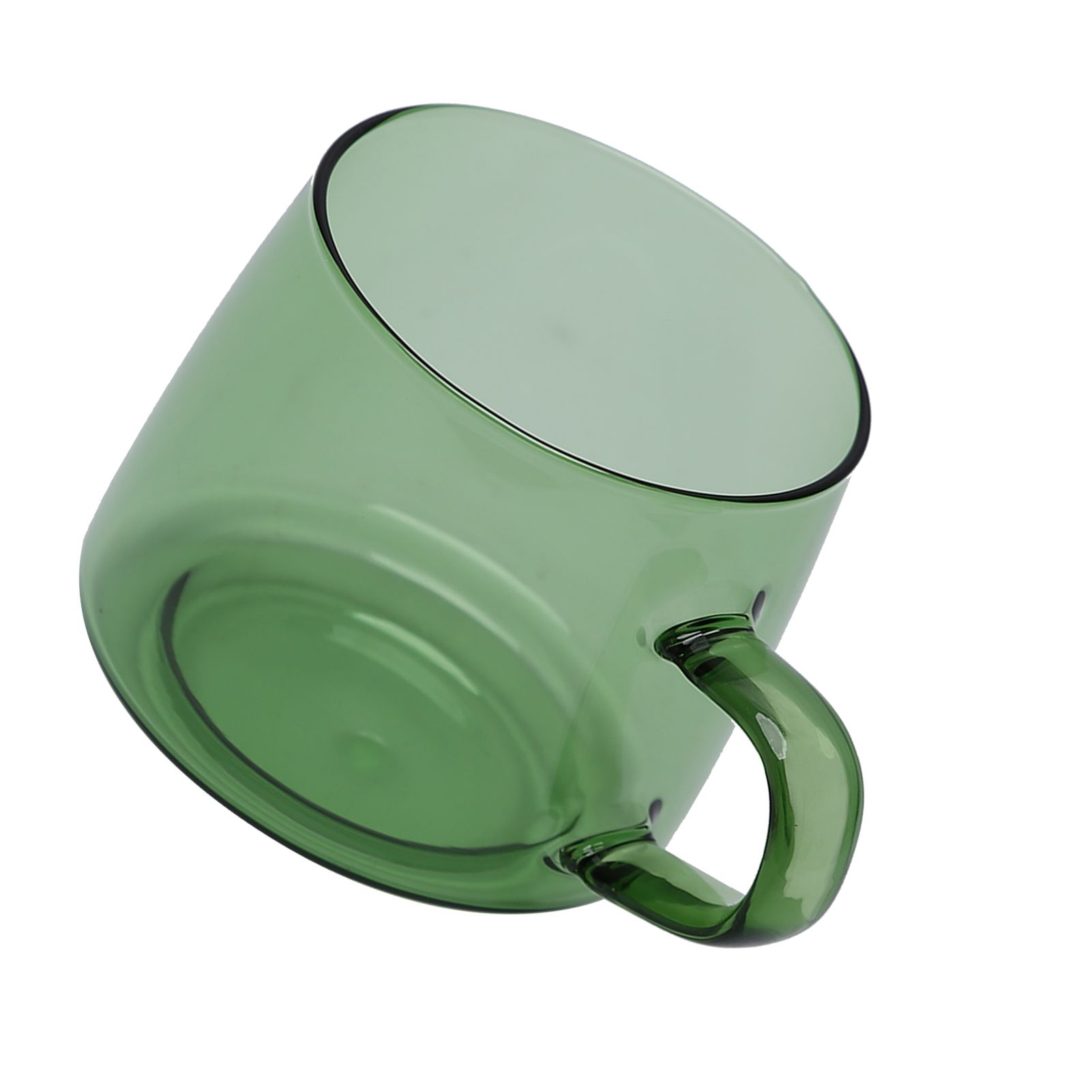 350ml Glass Coffee Cup Crystal Coffee Mug with Handle High Temperature view 10