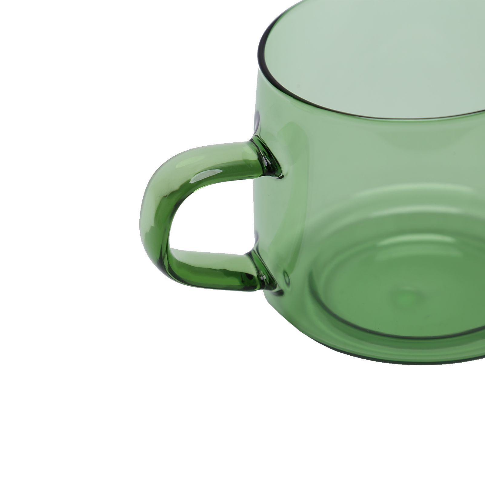350ml Glass Coffee Cup Crystal Coffee Mug with Handle High Temperature view 14