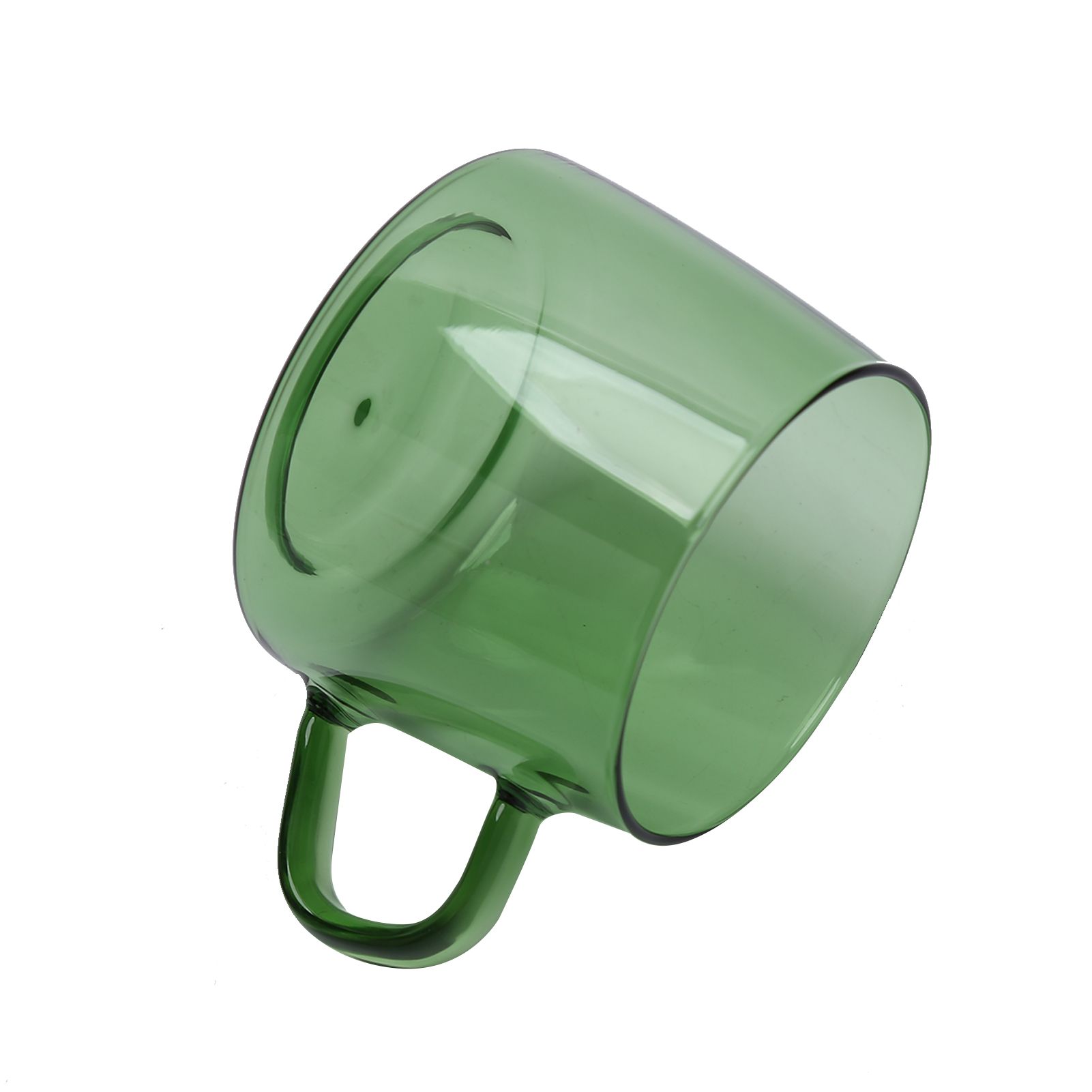 350ml Glass Coffee Cup Crystal Coffee Mug with Handle High Temperature view 15