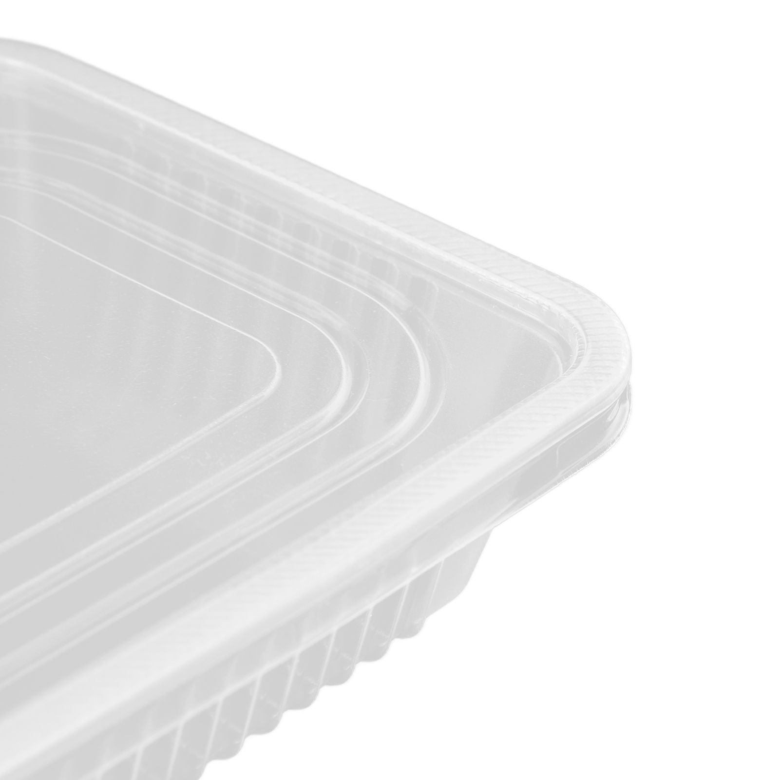 10PCS Disposable Lunch Box Microwavable Disposable Transparent Rectangular view 15