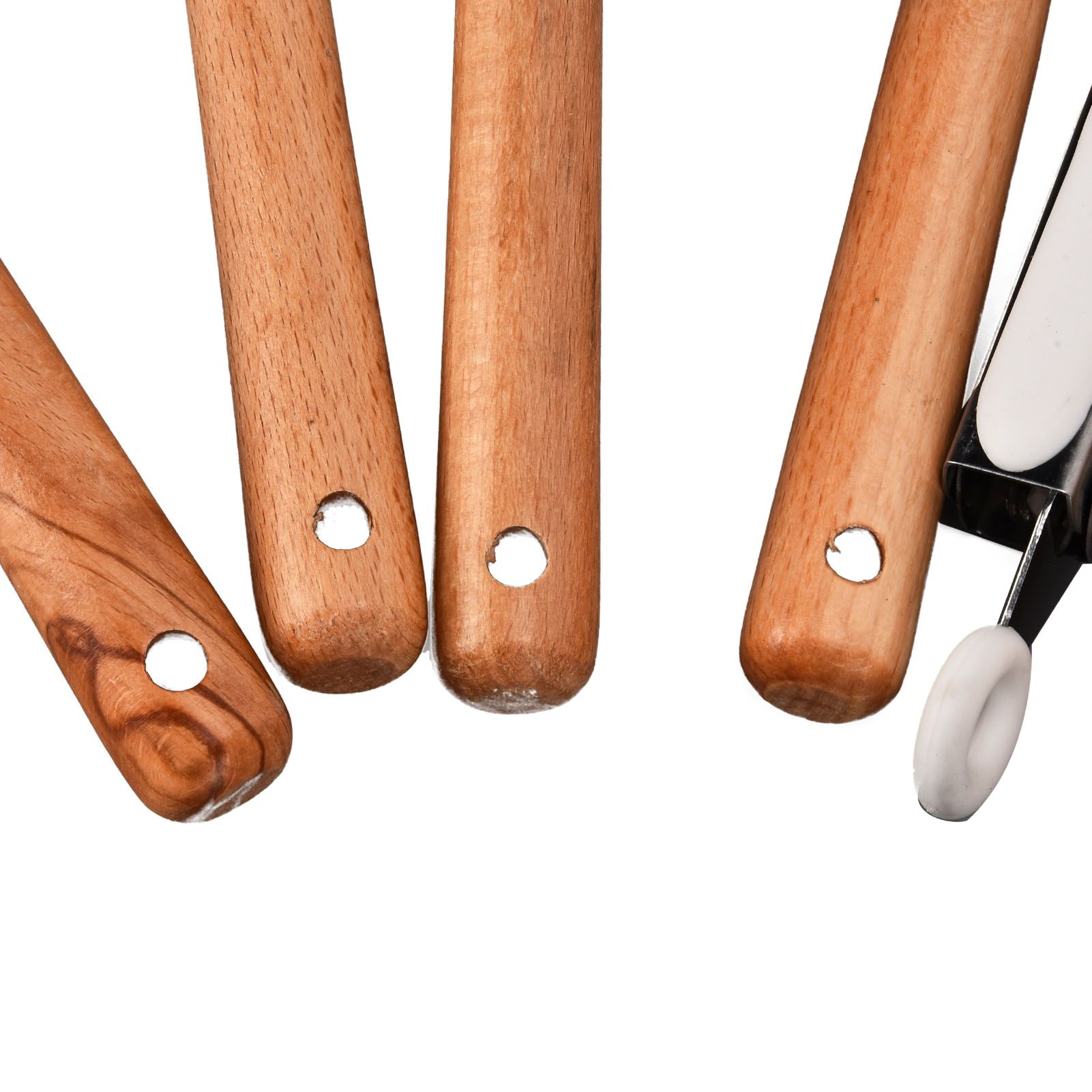 12Pcs Silicone Cooking Utensil Set White Nordic Minimalist Style NonStick view 13