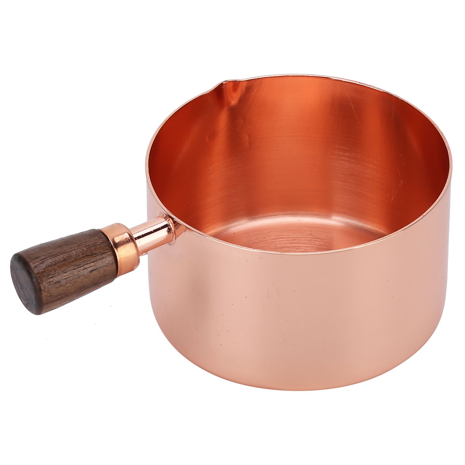 Sauce Pan Wooden Handle Rose Gold Stainless Steel Sauce Pot for Cooking view 2