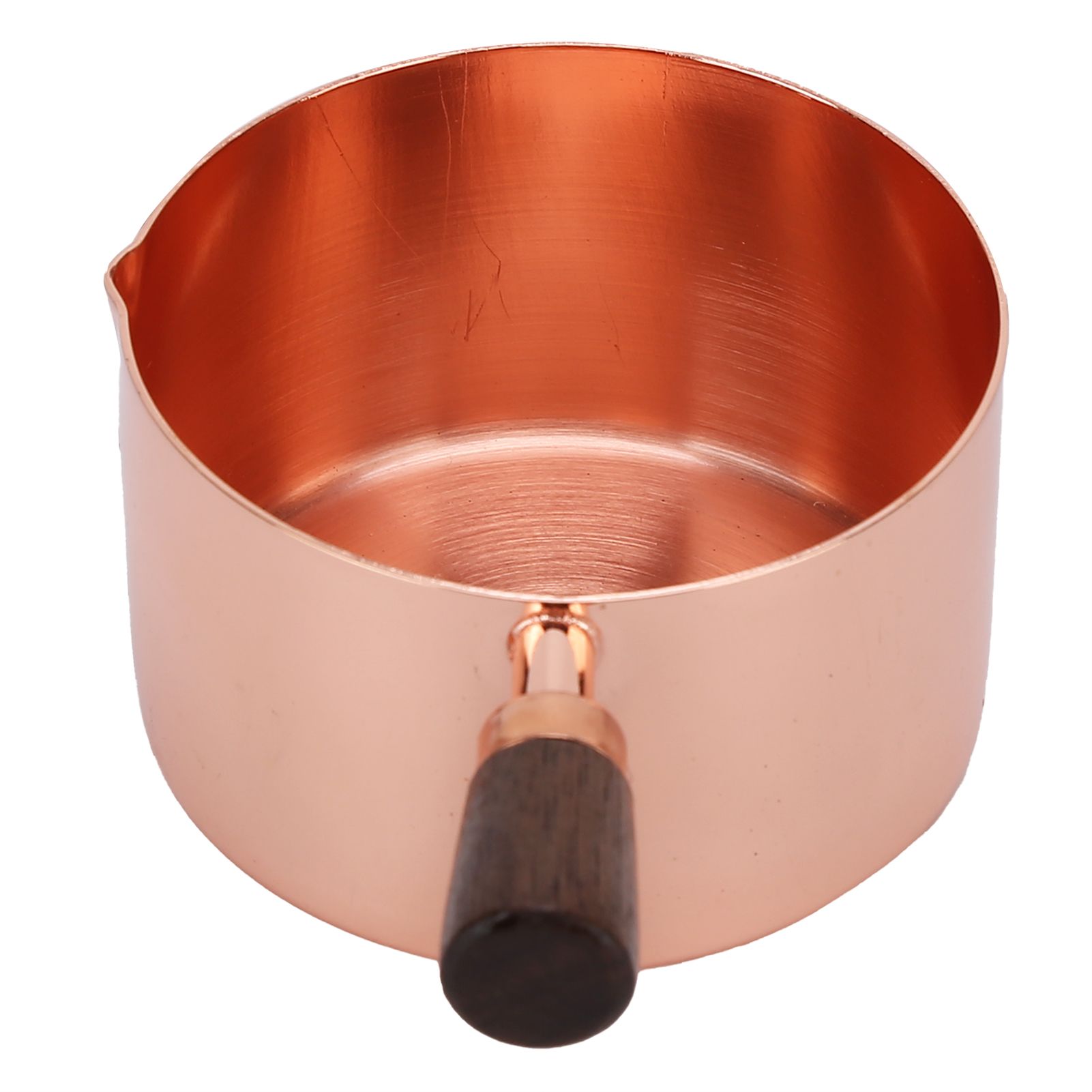 Sauce Pan Wooden Handle Rose Gold Stainless Steel Sauce Pot for Cooking view 3