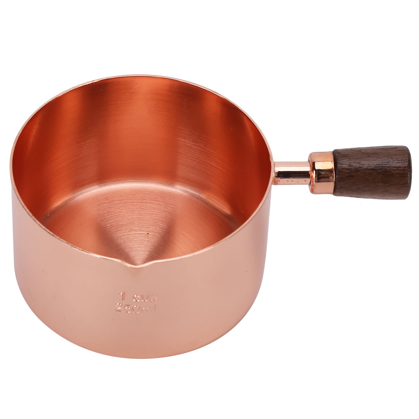 Sauce Pan Wooden Handle Rose Gold Stainless Steel Sauce Pot for Cooking view 4