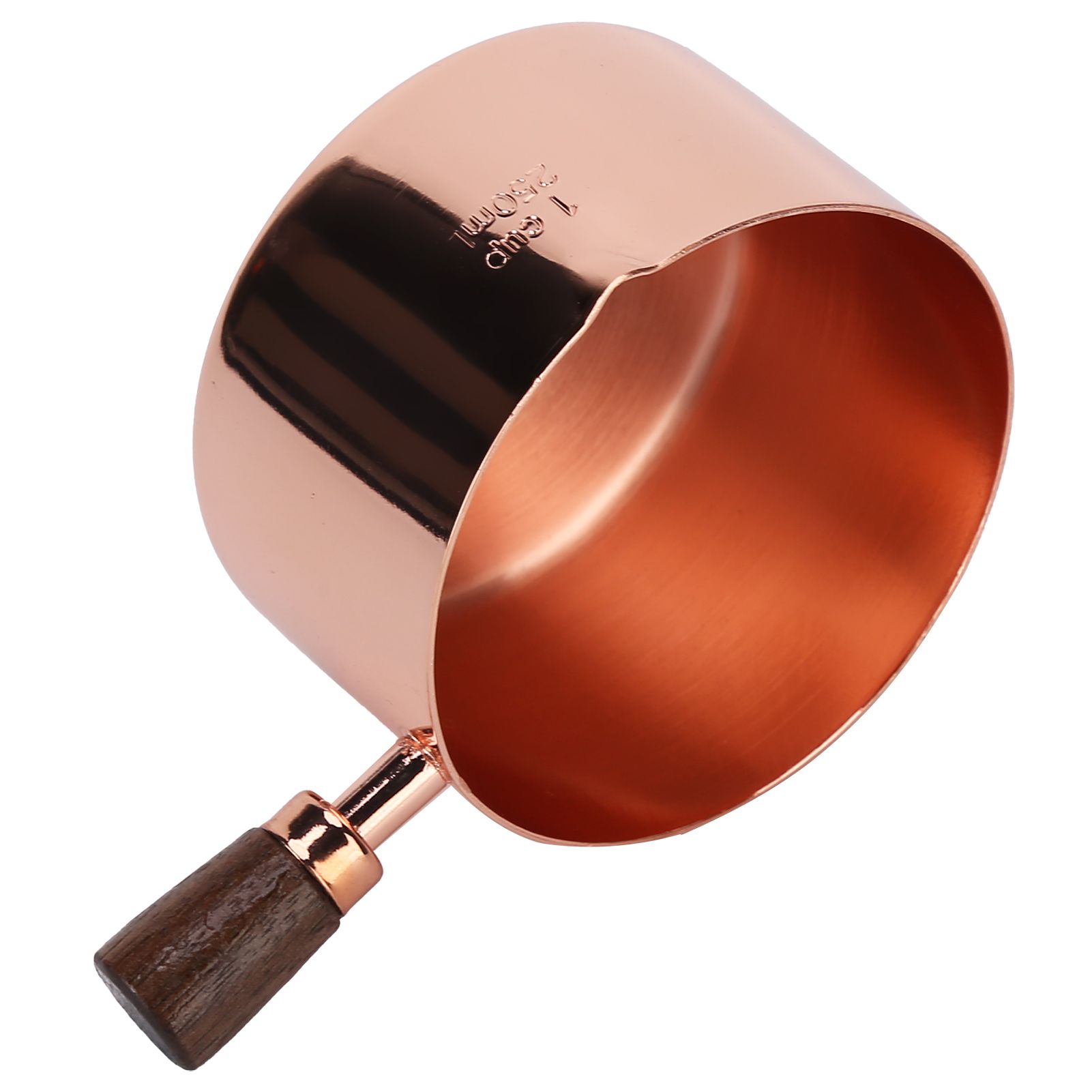 Sauce Pan Wooden Handle Rose Gold Stainless Steel Sauce Pot for Cooking view 7