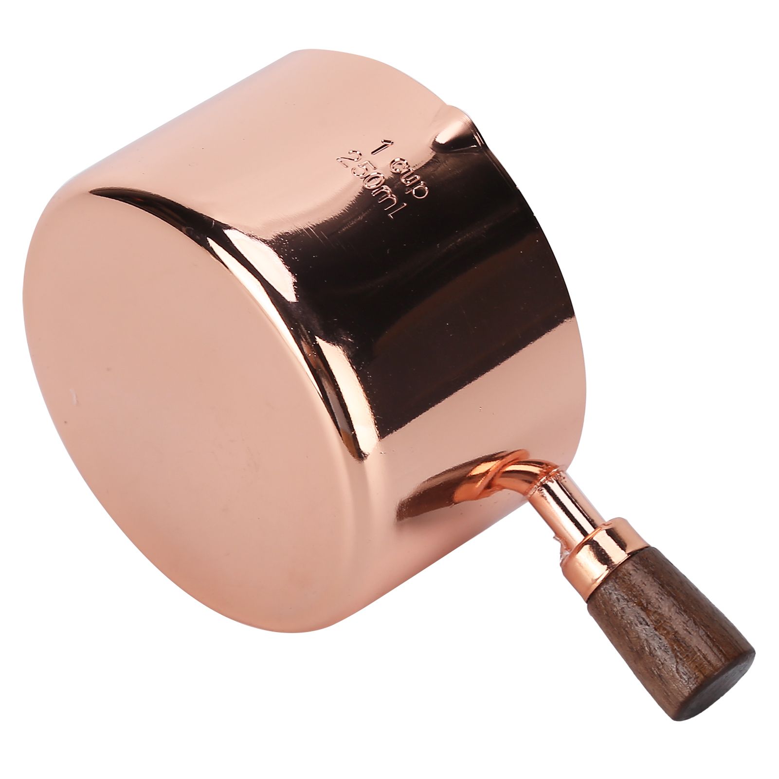 Sauce Pan Wooden Handle Rose Gold Stainless Steel Sauce Pot for Cooking view 8