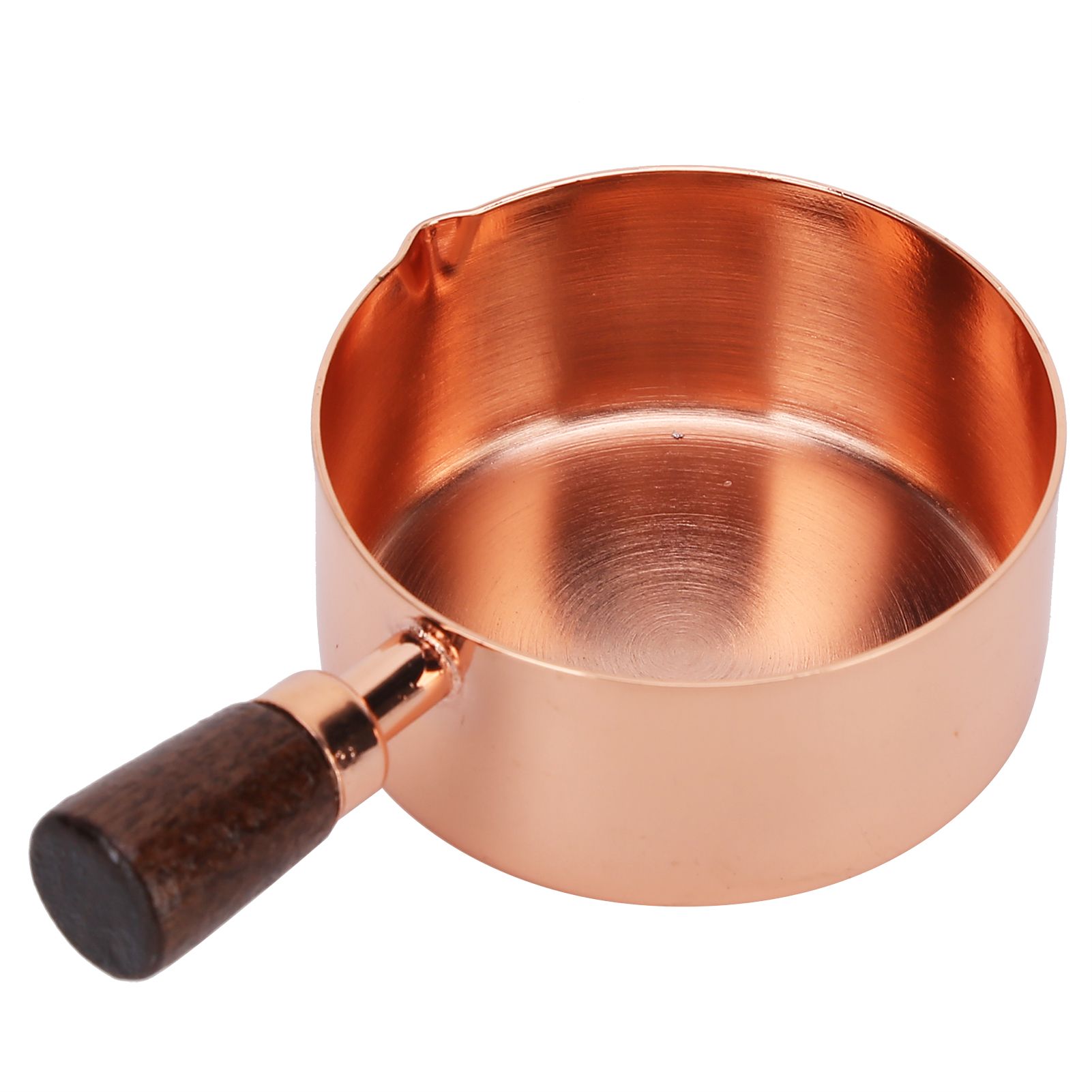 Sauce Pan Wooden Handle Rose Gold Stainless Steel Sauce Pot for Cooking view 2