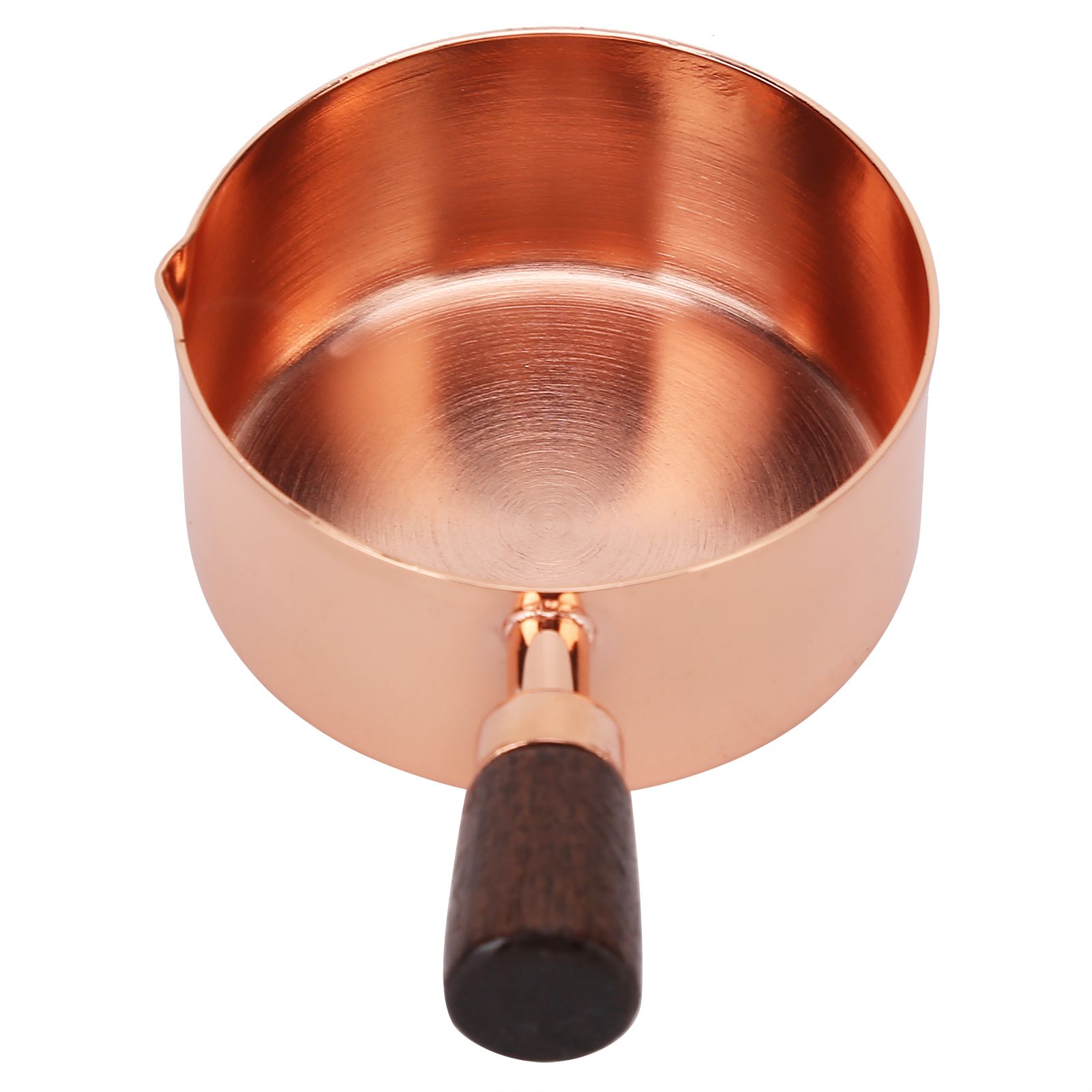 Sauce Pan Wooden Handle Rose Gold Stainless Steel Sauce Pot for Cooking view 3