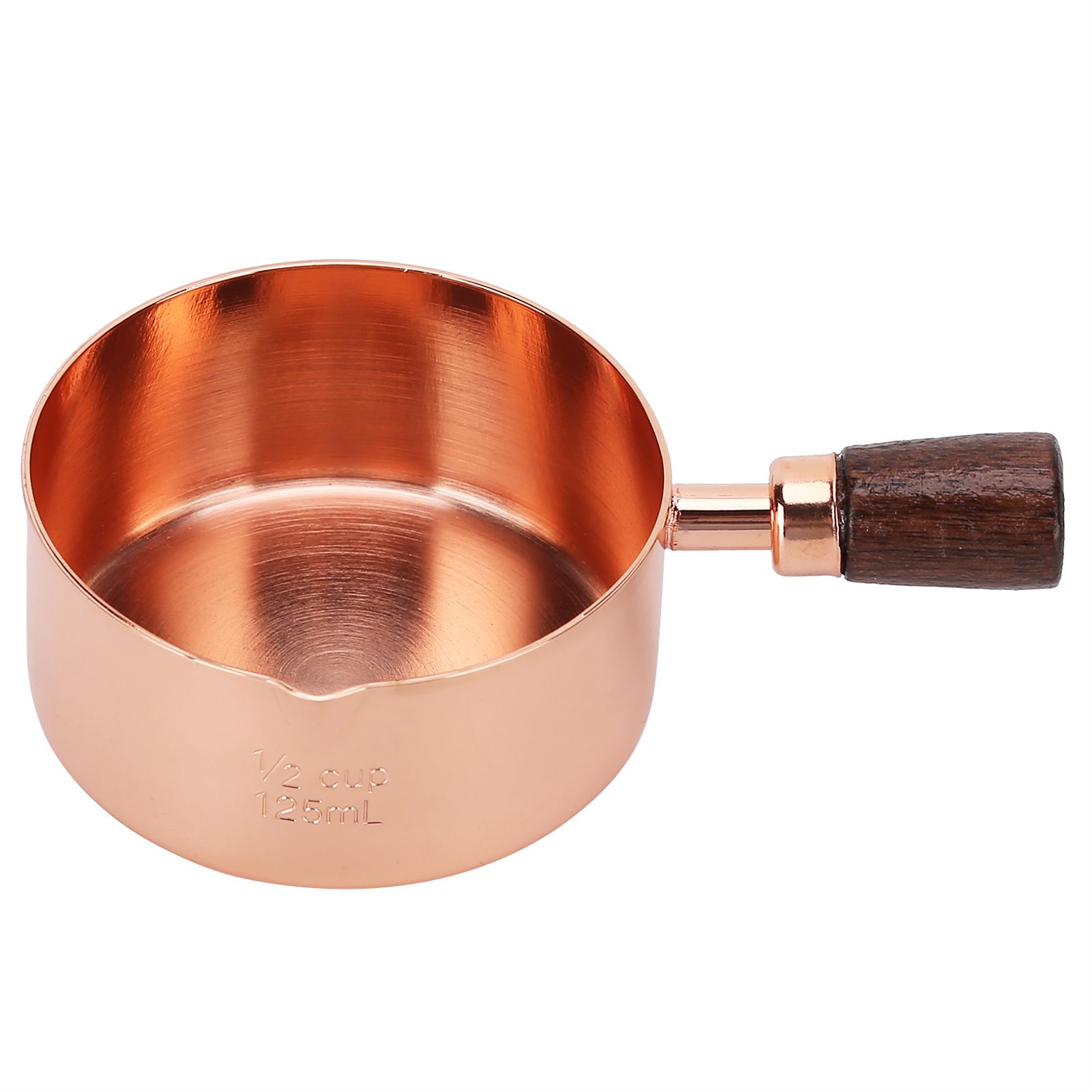 Sauce Pan Wooden Handle Rose Gold Stainless Steel Sauce Pot for Cooking view 4